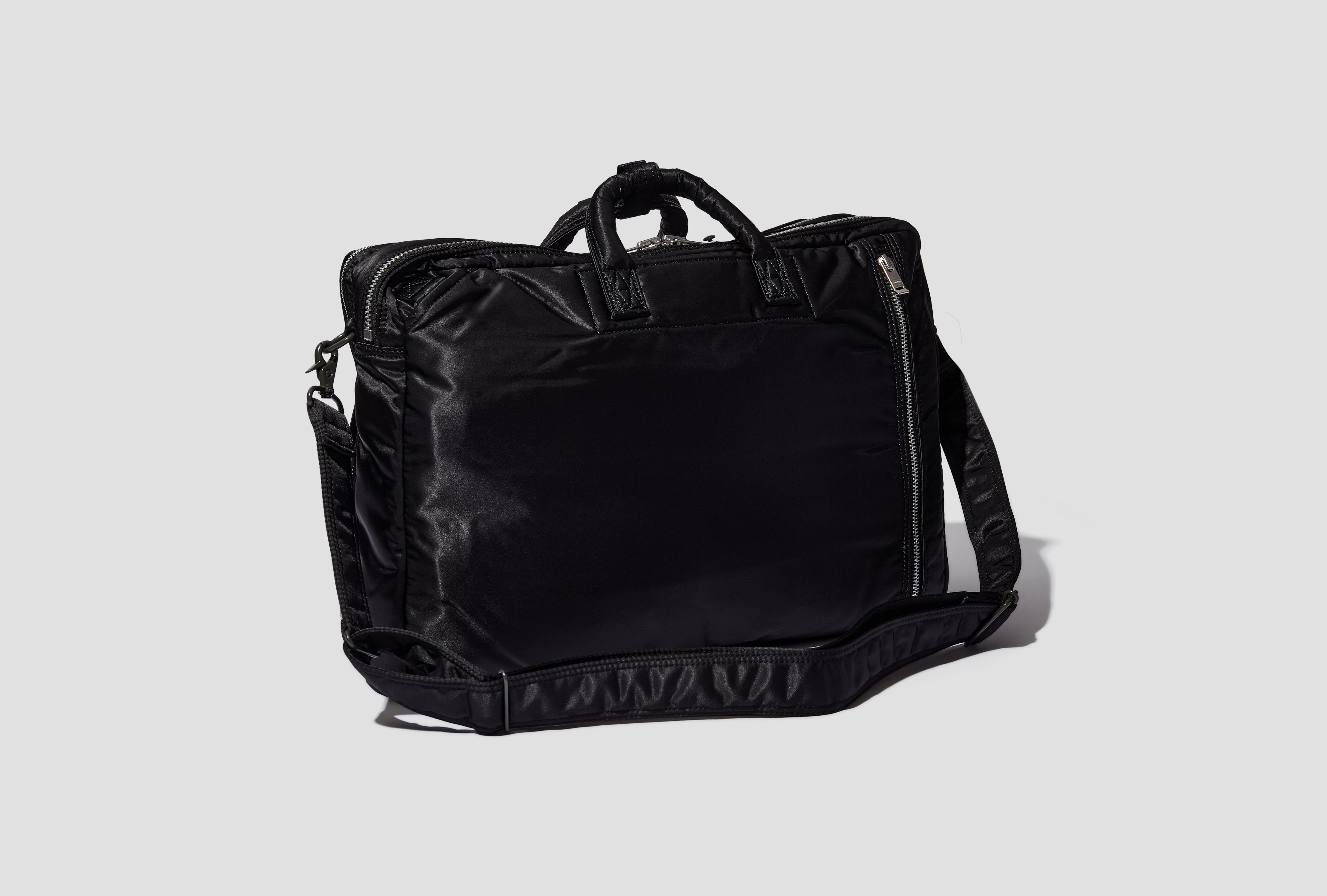 TANKER - 3WAY DOCUMENT BAG (W-ZIP) 622-26107 Black