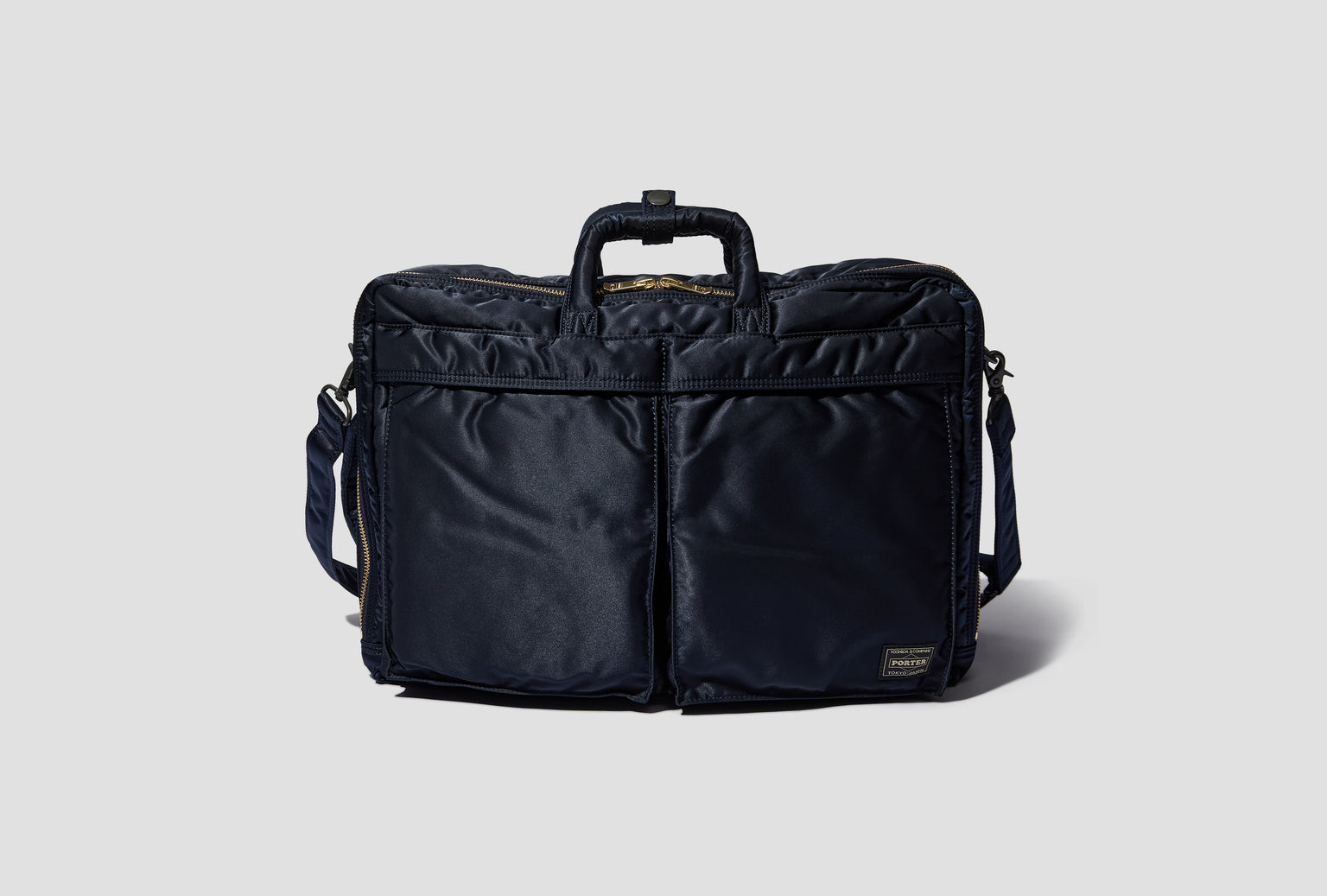 TANKER - 3WAY DOCUMENT BAG (W-ZIP) 622-26107 Navy