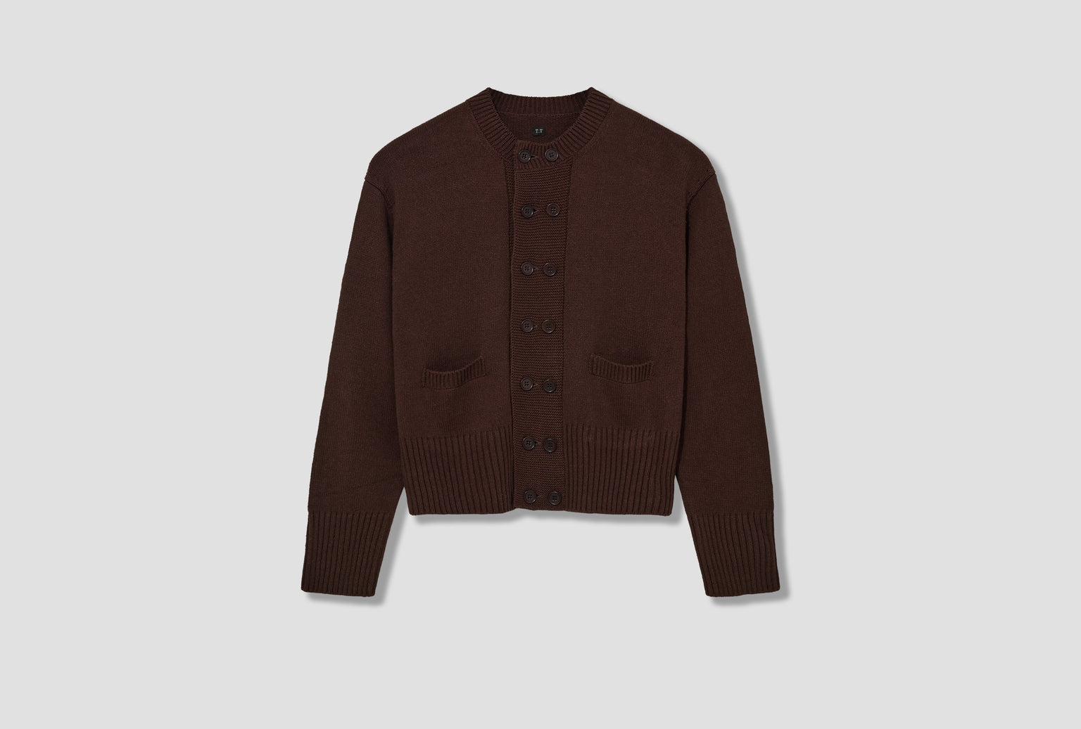 LOT.506 DB CARDIGAN - BROWN TTAW25506
