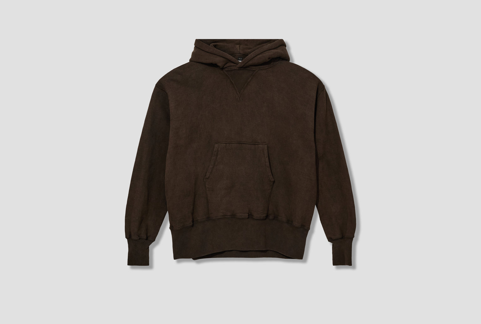 LOT.606 HOODED SWEAT SHIRT - MUD DYED BROWN TTAW25606