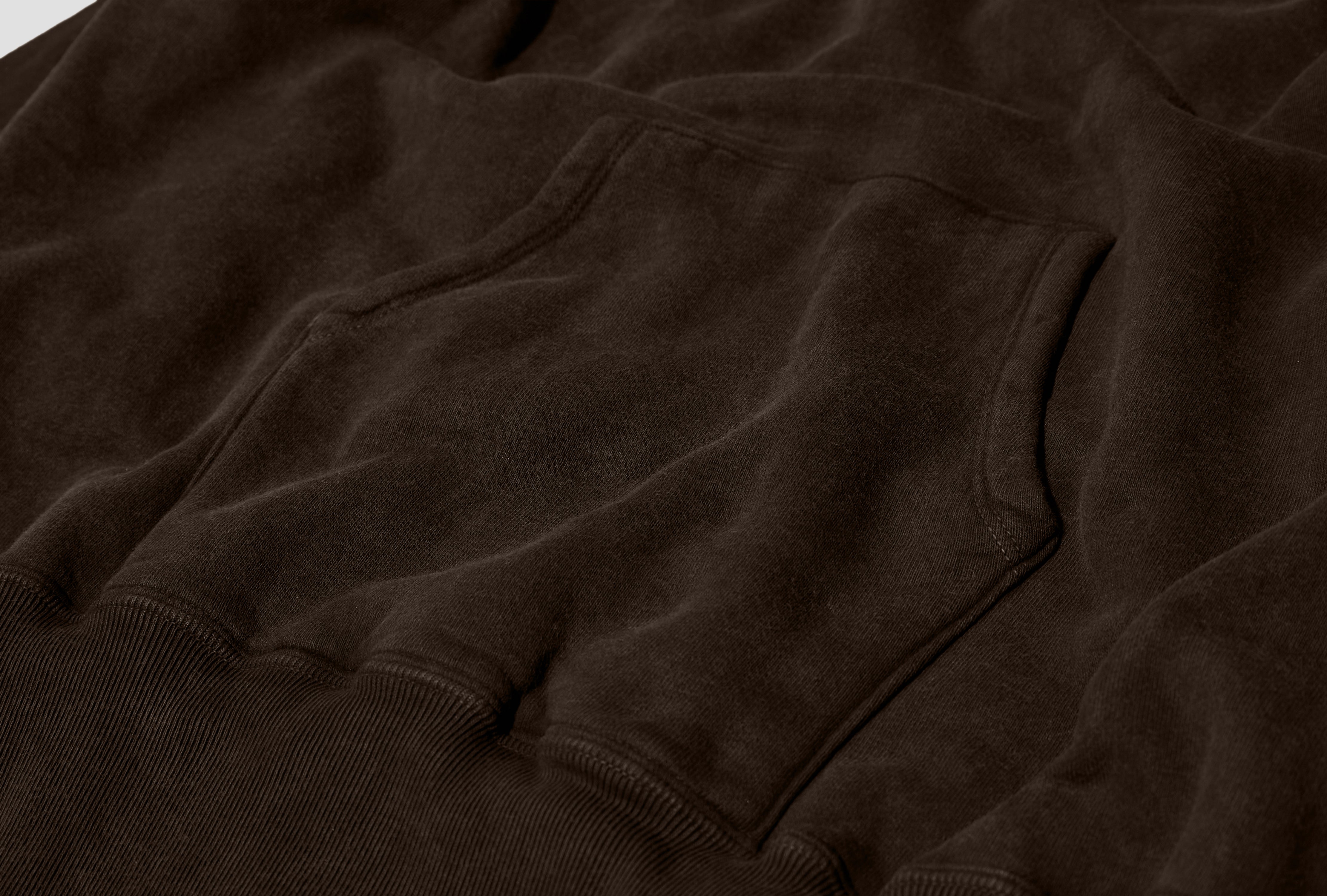 LOT.606 HOODED SWEAT SHIRT - MUD DYED BROWN TTAW25606