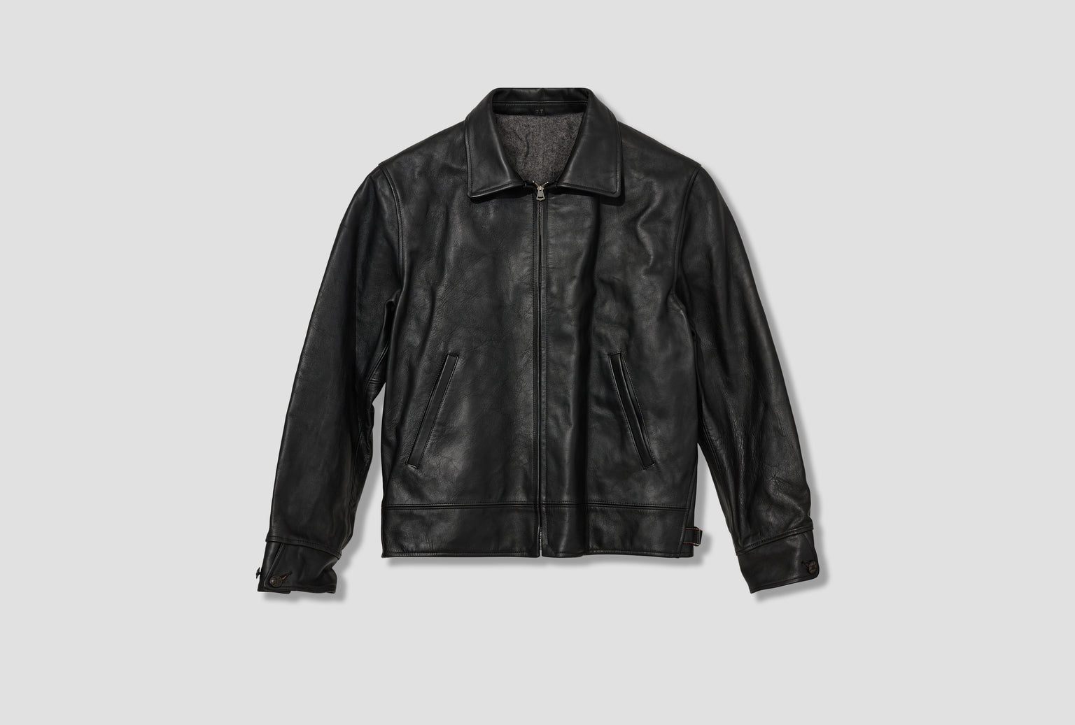 LOT.802 COSSACK LEATHER JACKET - BLACK TTAW25802