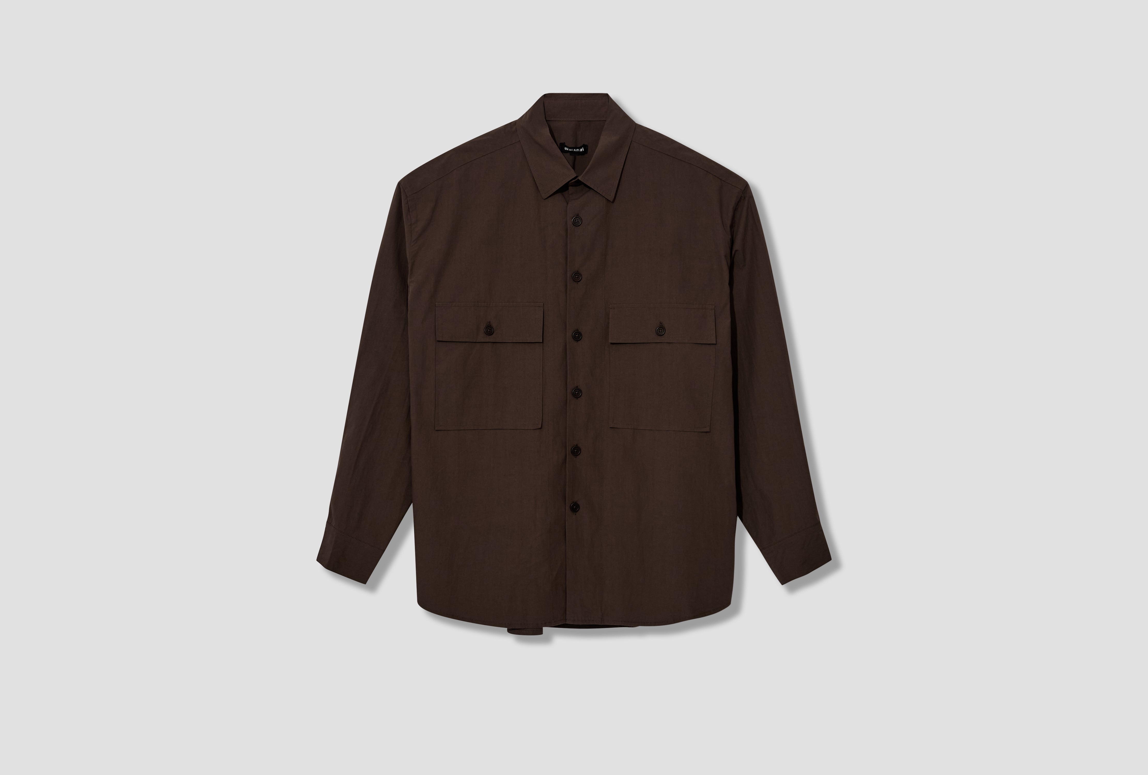 BIG SHIRT - ORGANIC COTTON TYPEWRITER / ANTHRACITE