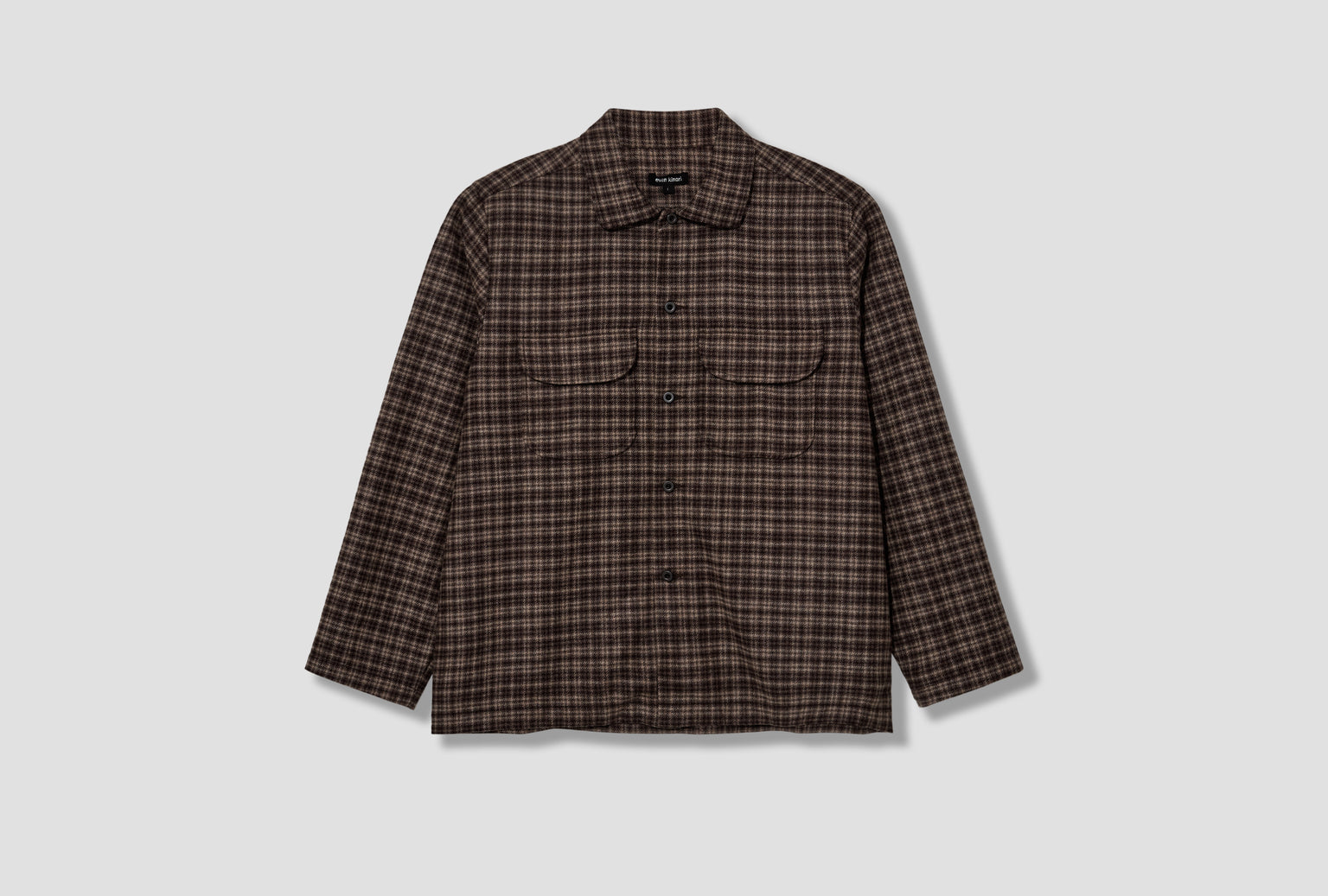 FIELD SHIRT - IRISH WOOL FLANNEL / BROWN/BEIGE