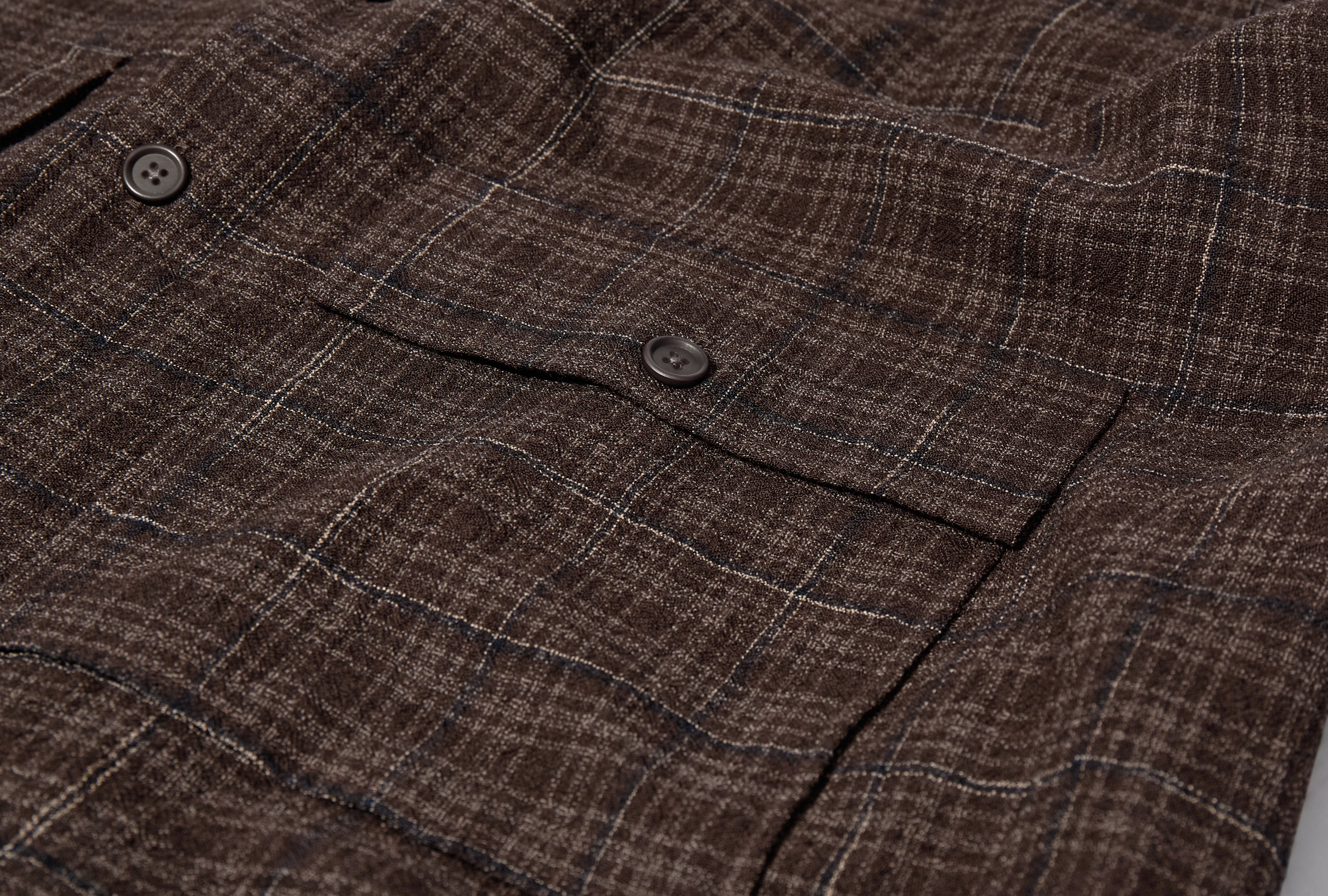 FIELD SHIRT - IRISH WOOL FLANNEL / BROWN/BEIGE