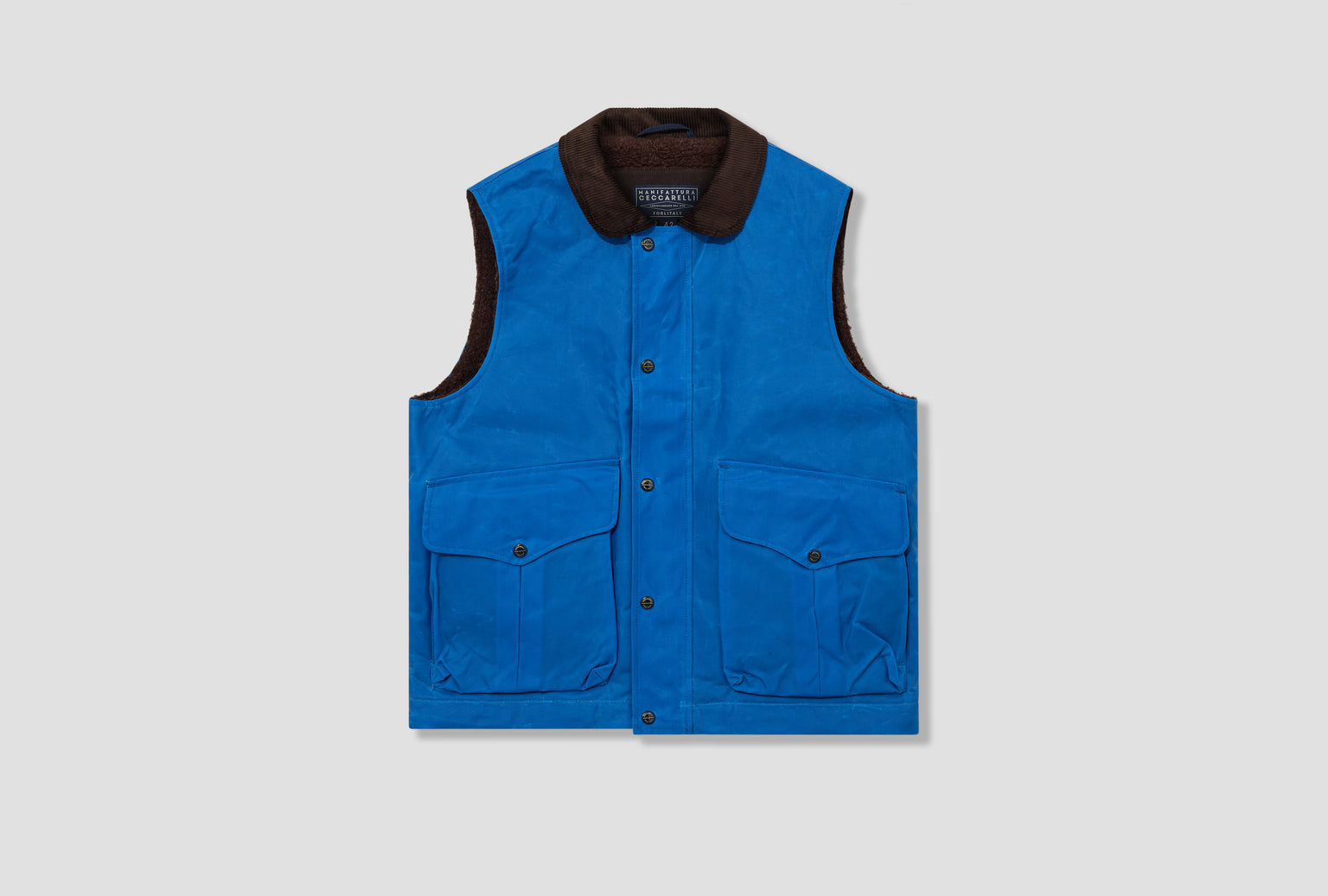 LINED ALLIGATOR VEST 7917-WX Blue