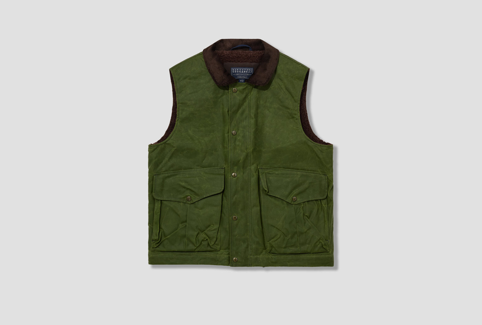 LINED ALLIGATOR VEST 7917-WX Light green