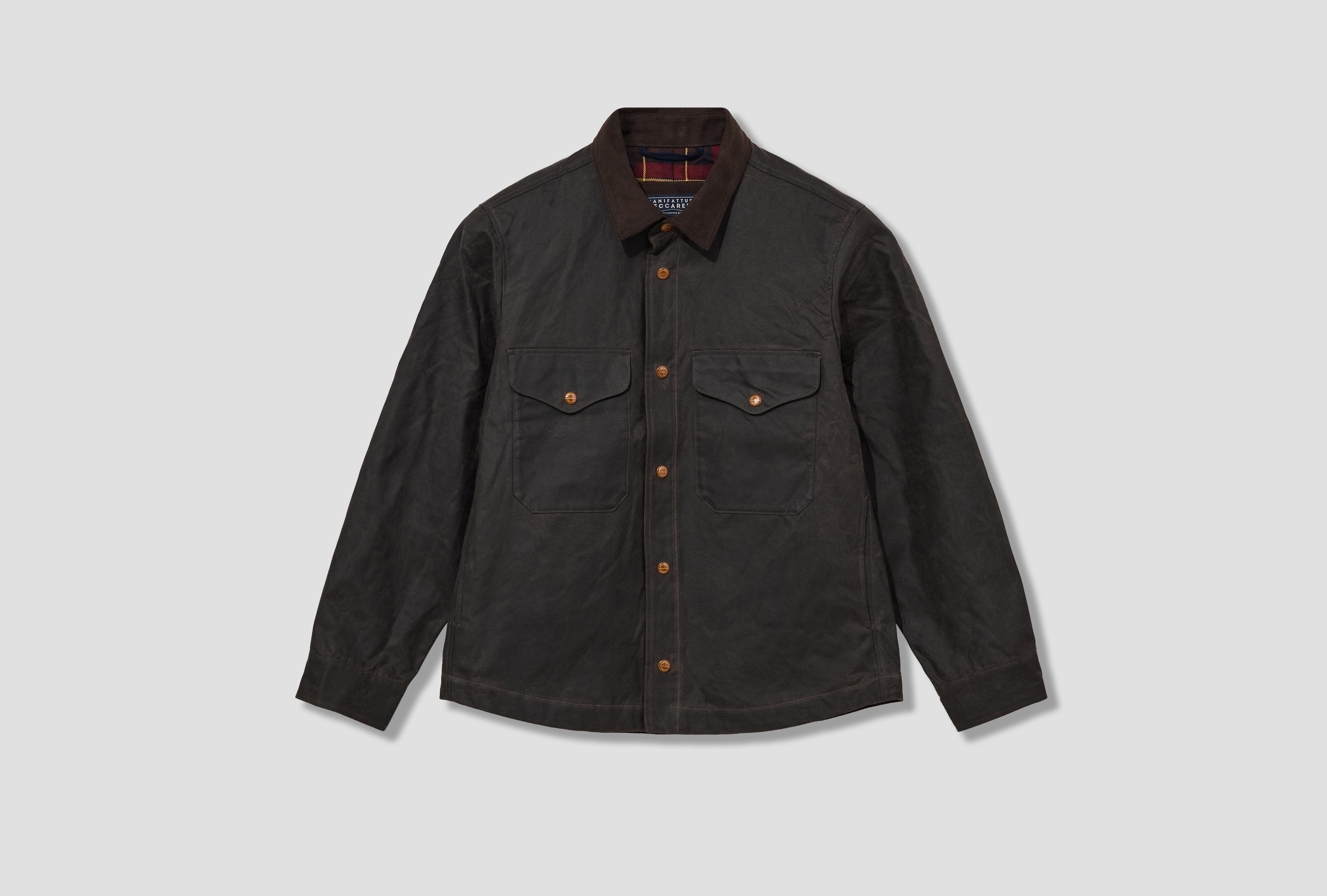 HEAVY SHIRT W7073-WX Dark brown
