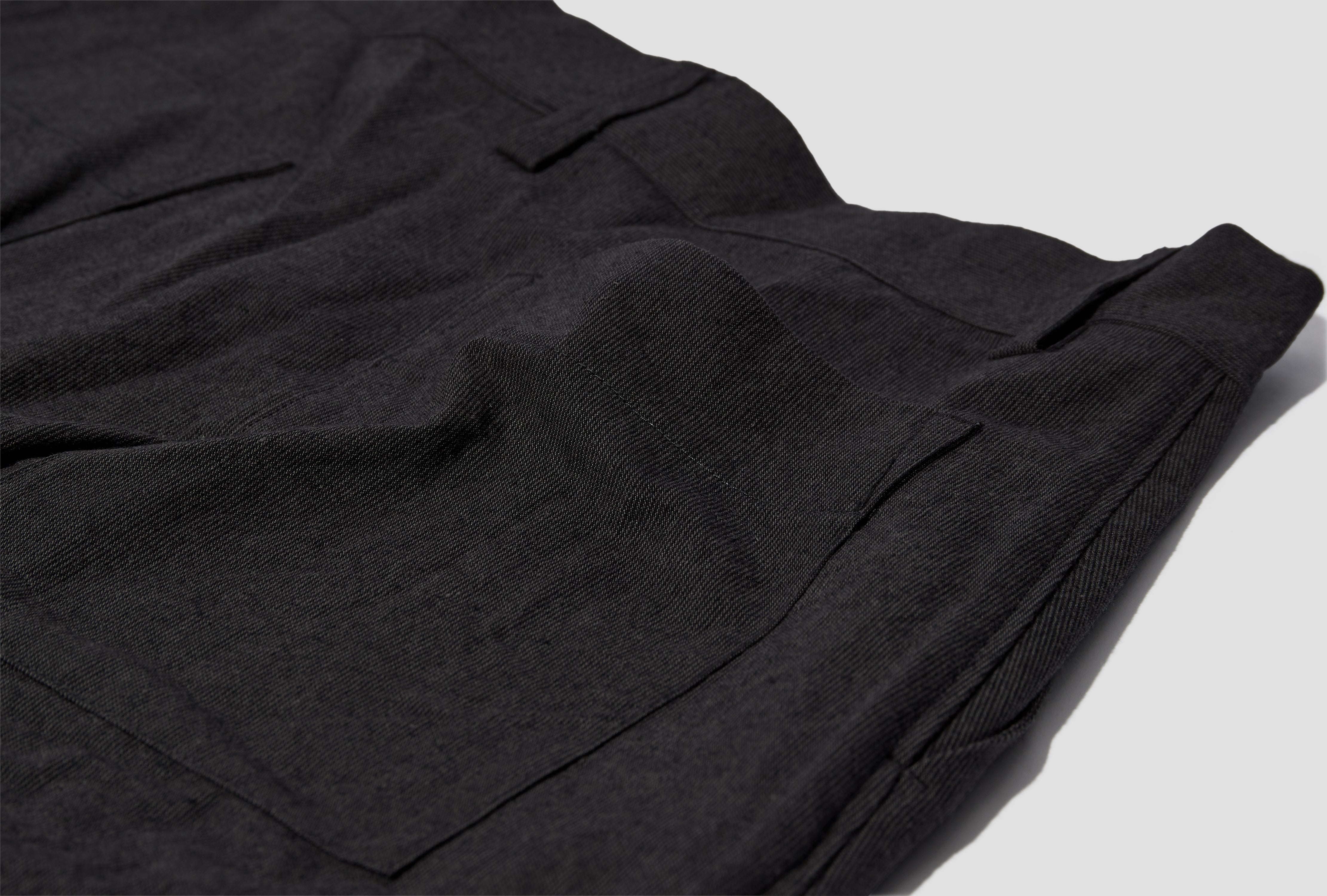 WIDE PANTS - GRANITE WOOL R19P4