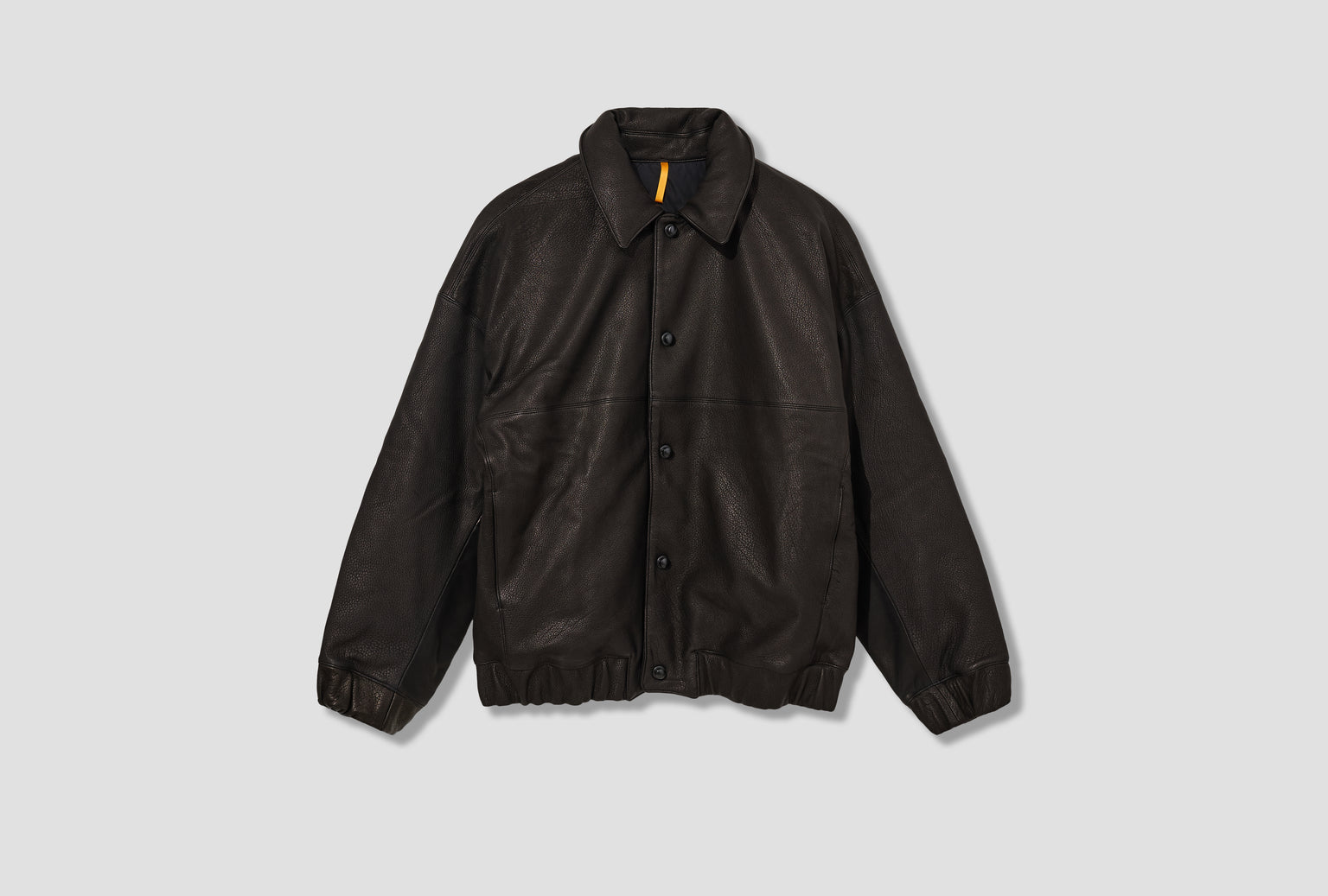 DOWN BLOUSON - BLACK ECO DEERSKIN R19D3