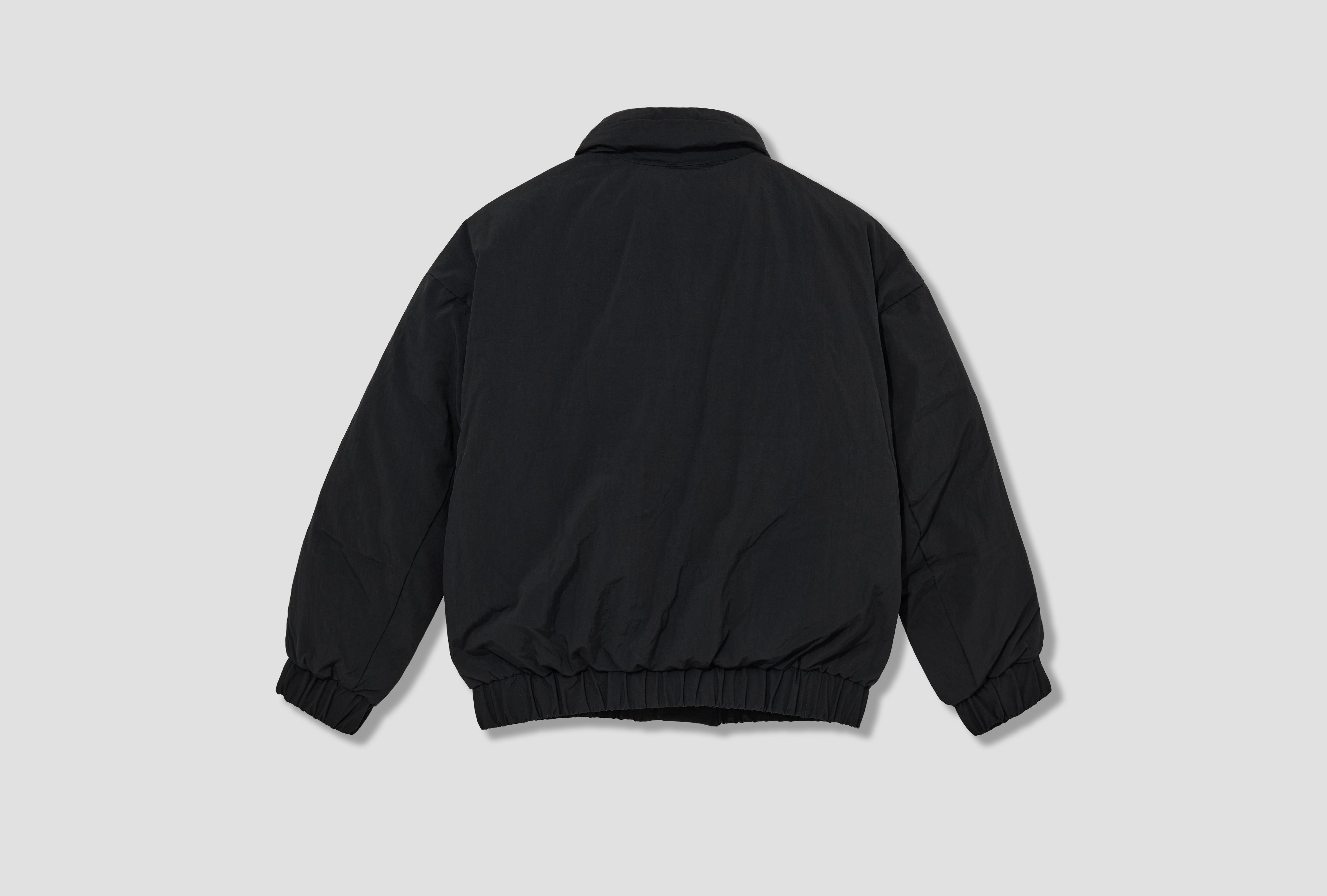 DOUBLE DOWN BLOUSON - BLACK RECYCLED NYLON R19D6