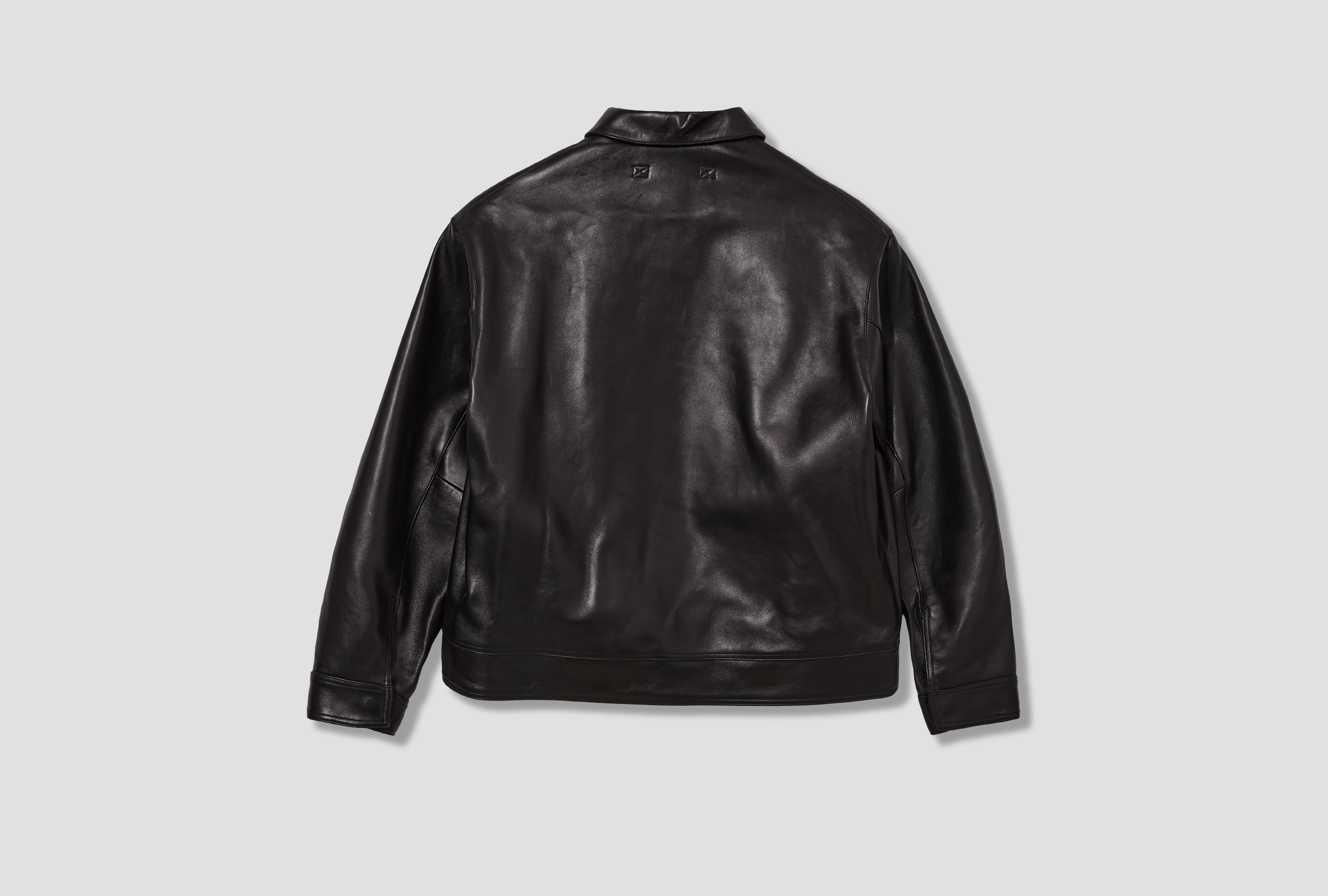 LEATHER TYPE A-2  FLIGHT JACKET 25AAP-01-12 Black