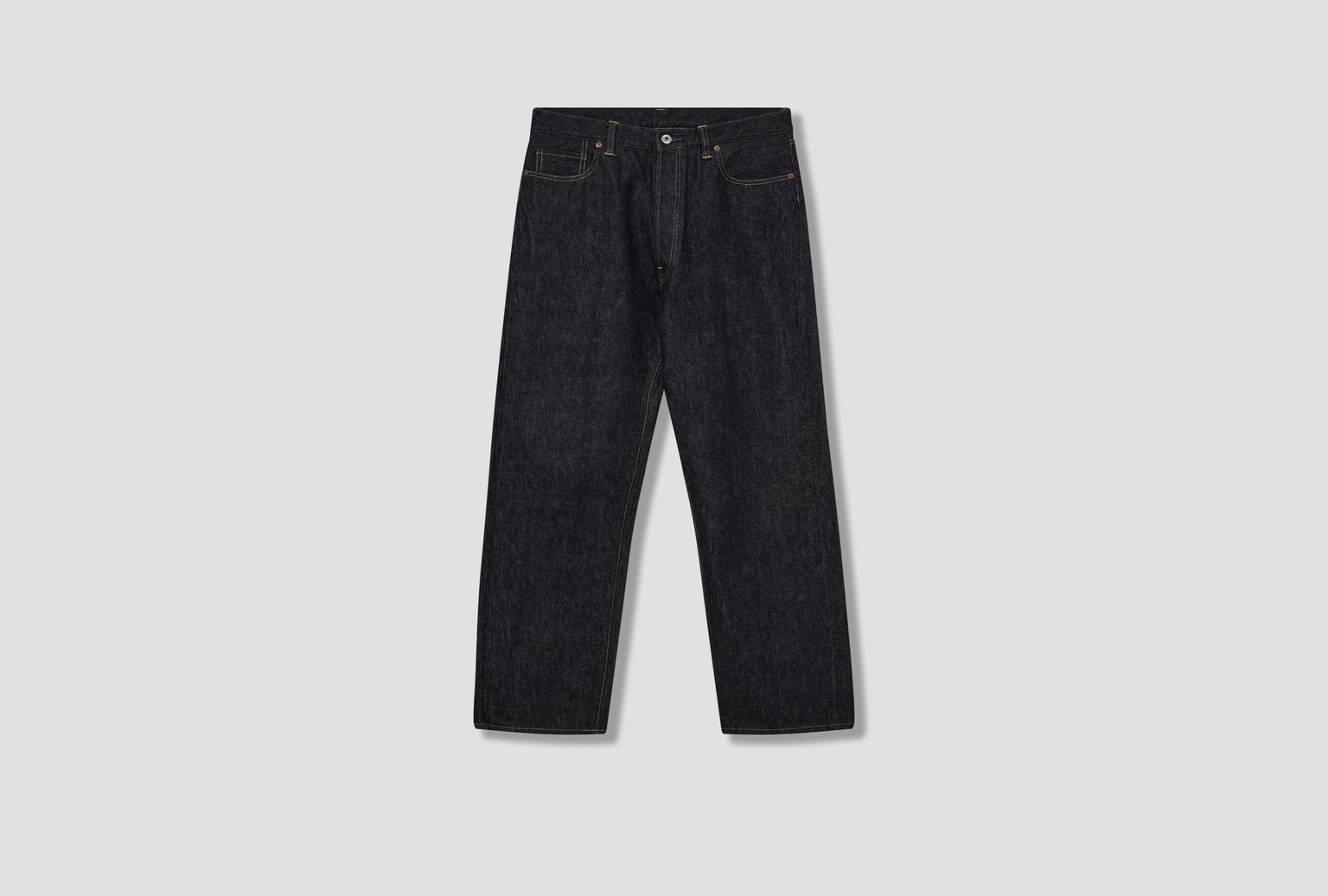WASHED DENIM WIDE PANTS AP-4001 Blue