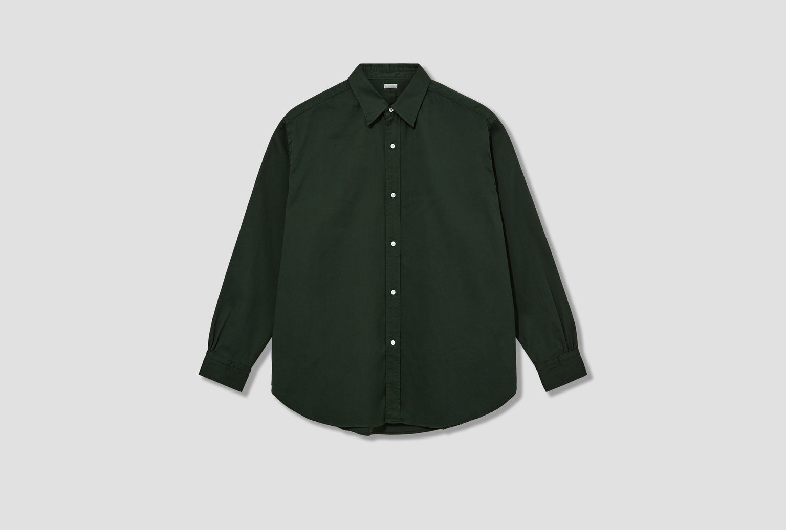 DOUBLE WEAVE TWILL REGULAR COLLAR SHIRT 25AAP-02-10 Green