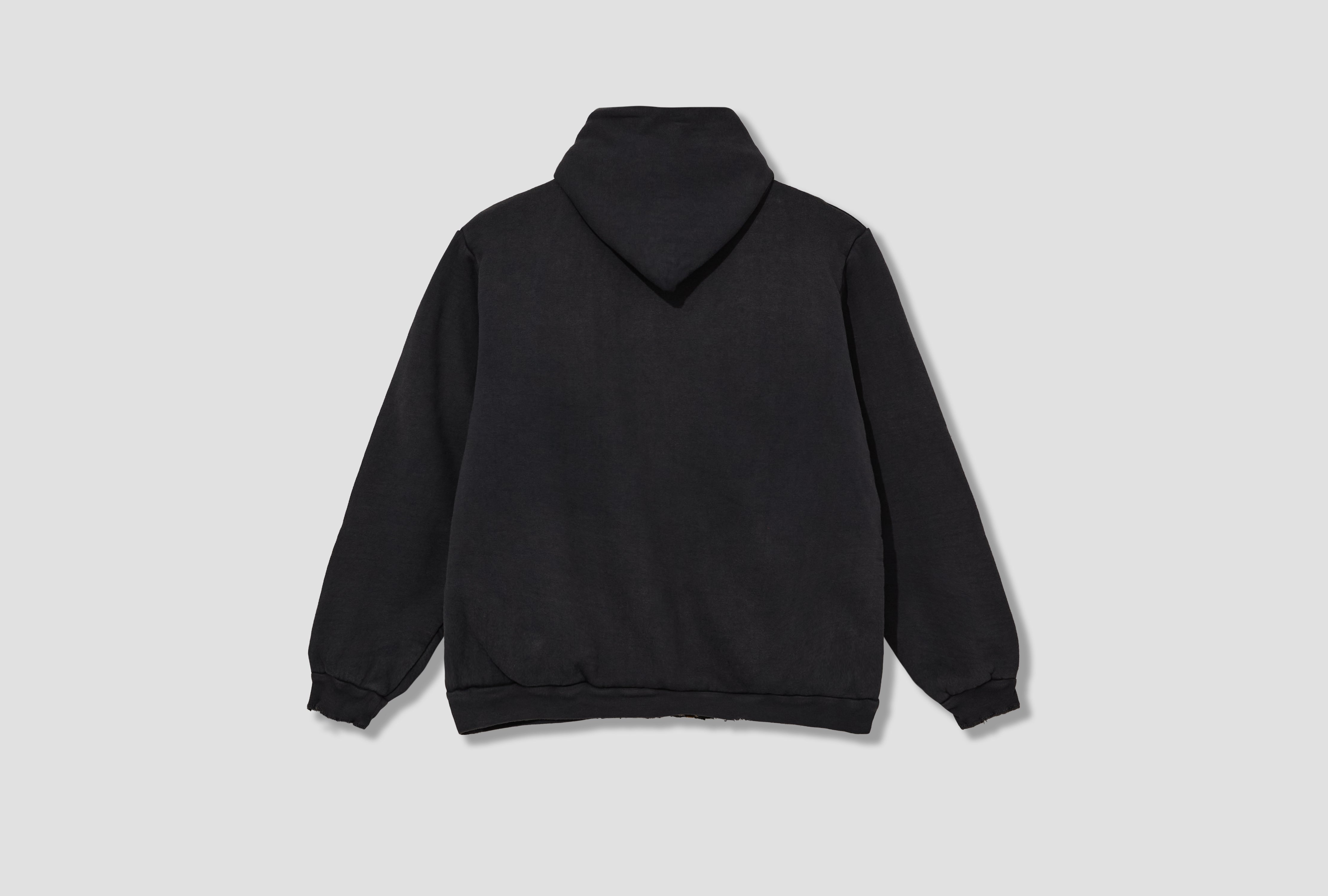VINTAGE ZIP SWEAT HOODIE 25AAP-05-12 Black