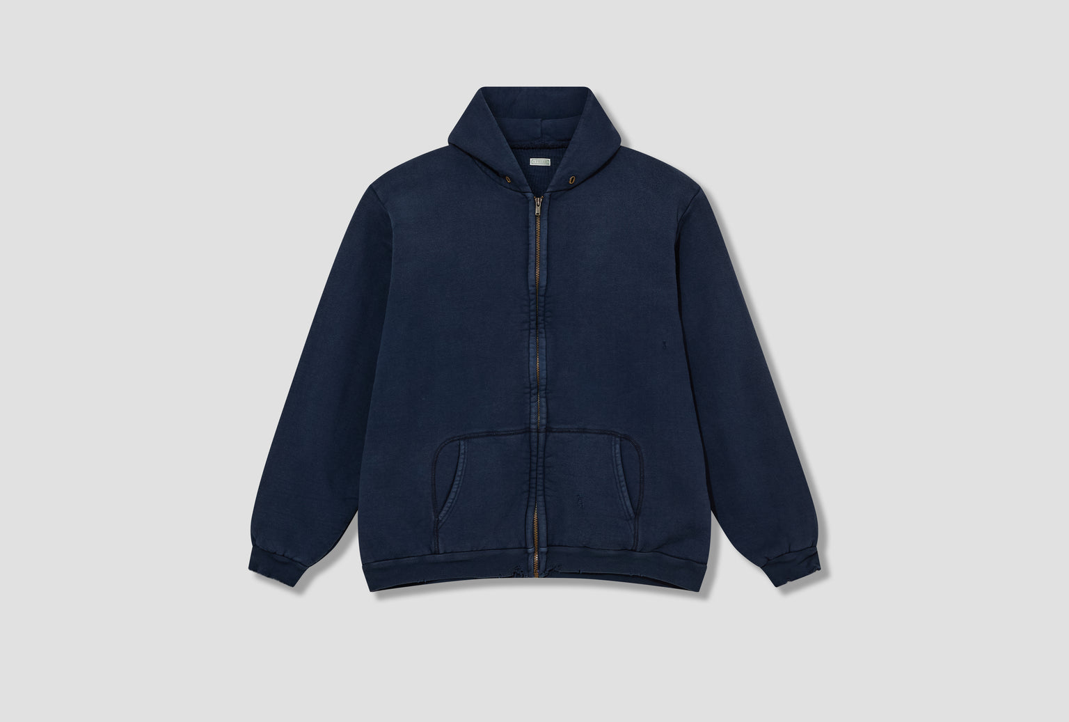 VINTAGE ZIP SWEAT HOODIE 25AAP-05-12 Navy