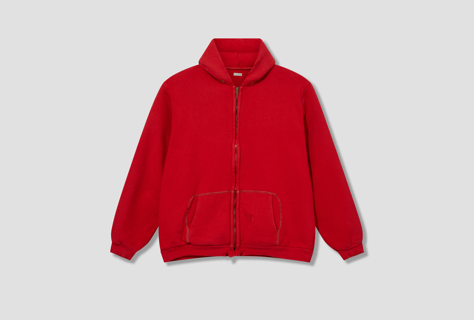 VINTAGE ZIP SWEAT HOODIE 25AAP-05-12 Red