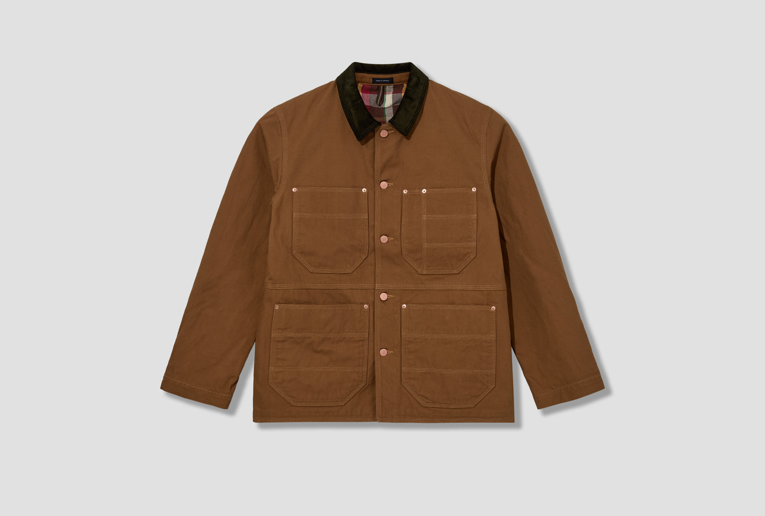 CHECK LINED CANVAS WELDER DR2A1B 25527-01 Light brown