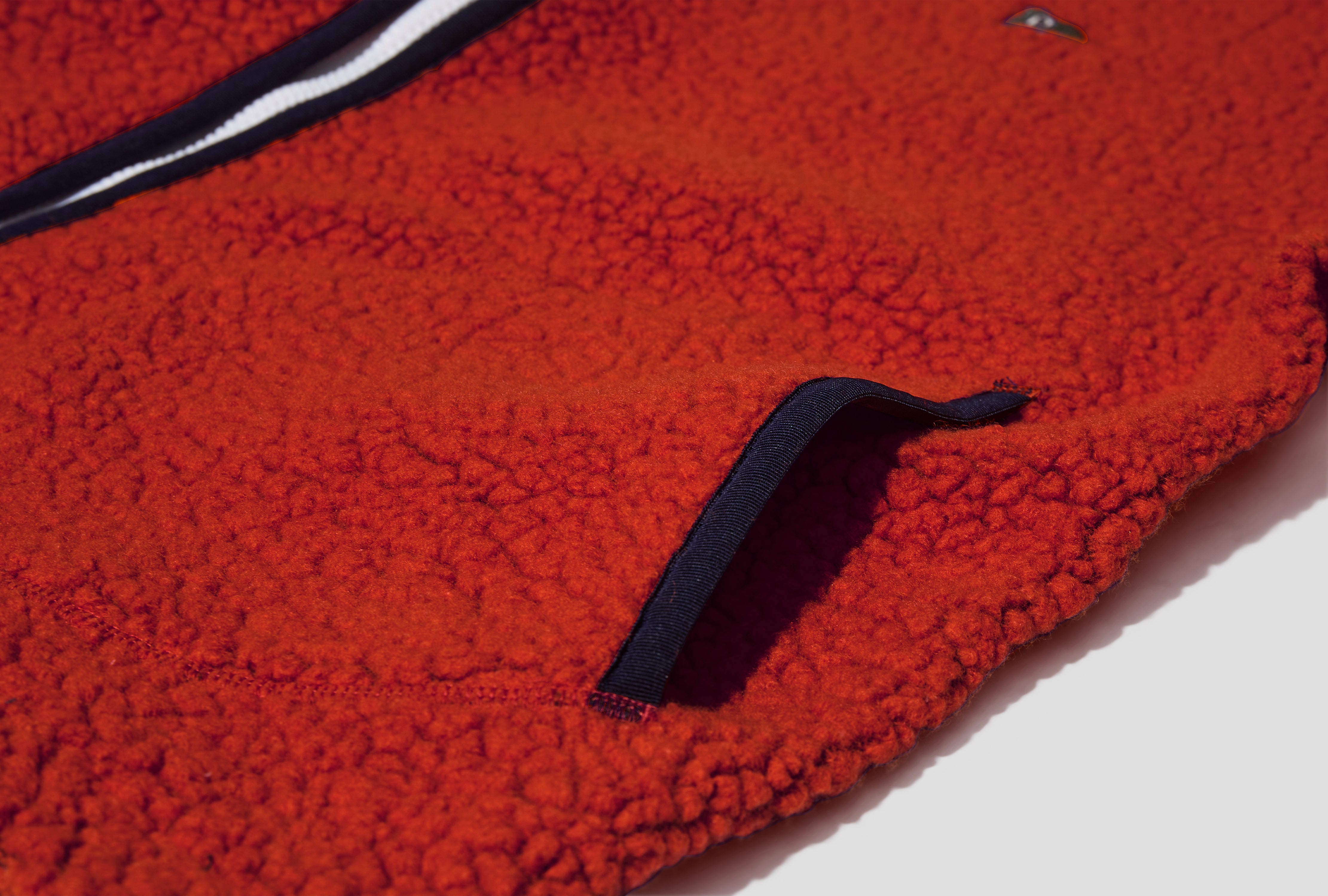 BOUCLE WOOL ZIP FLEECE JACKET DR2A5L 21265-05 Orange