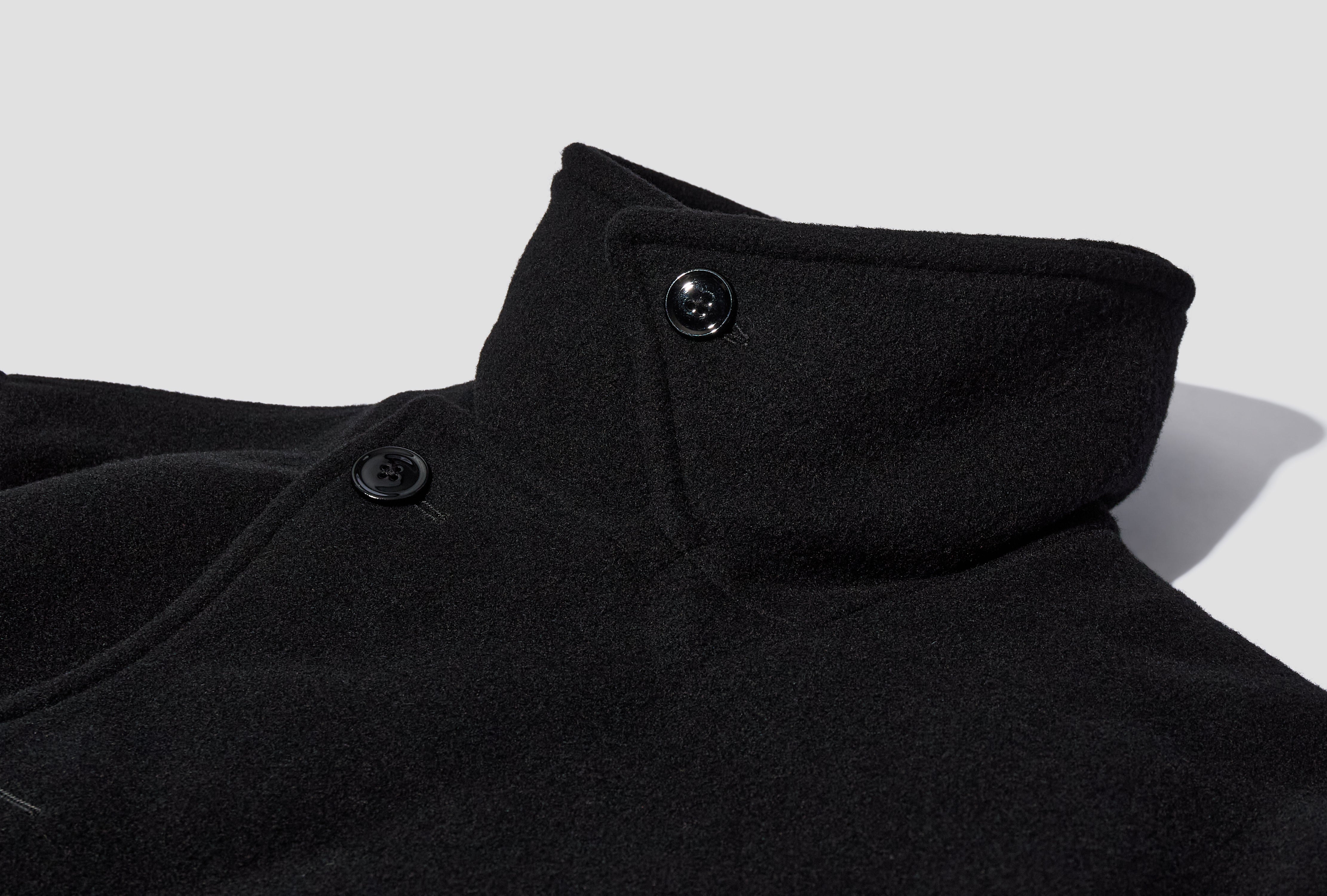 BOXY PEACOAT - DOUBLE WOOL CO1131 LF1116 Black