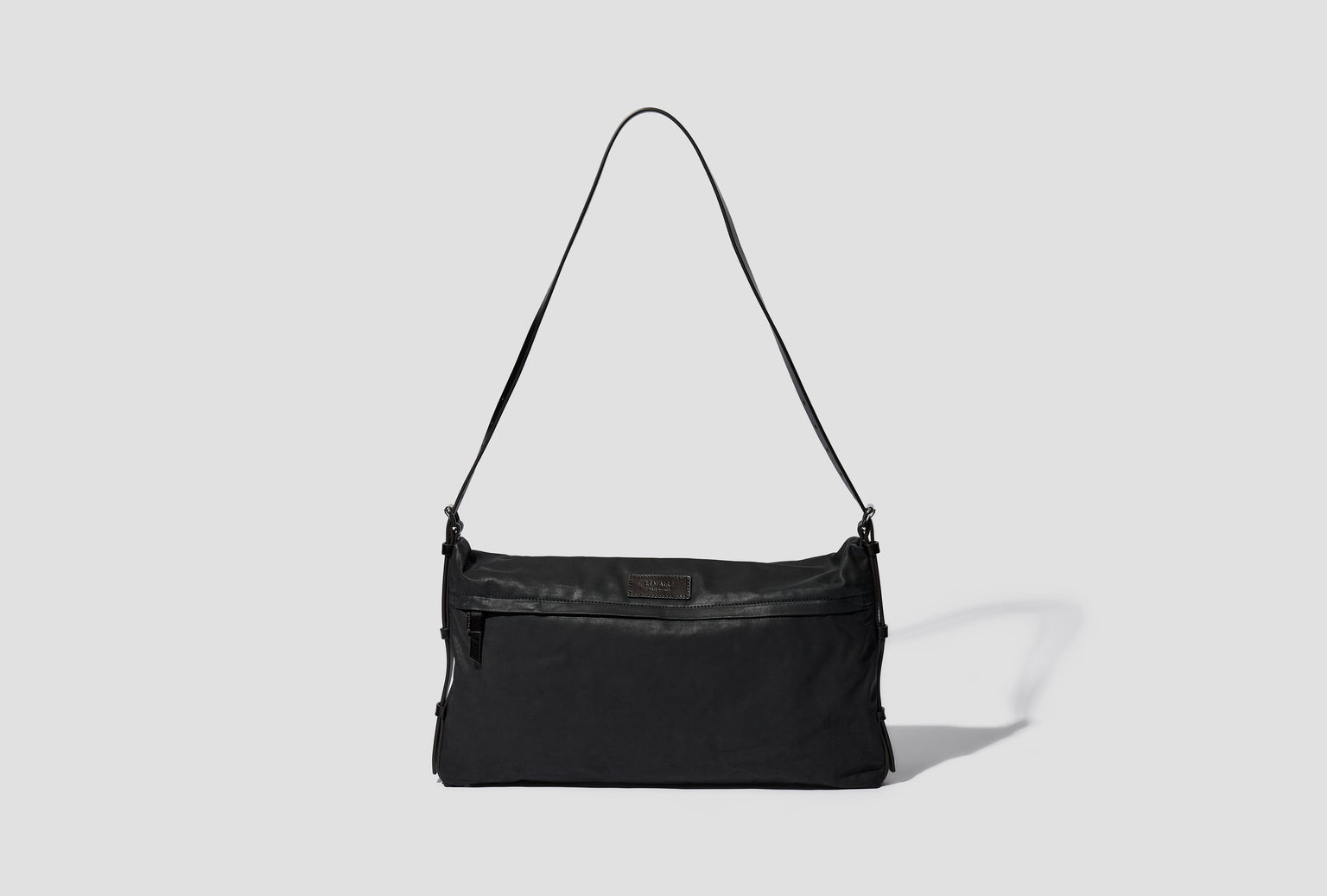 TRENCH POCKET SMALL BAG - WATER REPELLENT RESINATED COTTON CANVAS BG0169 LF1495 Black