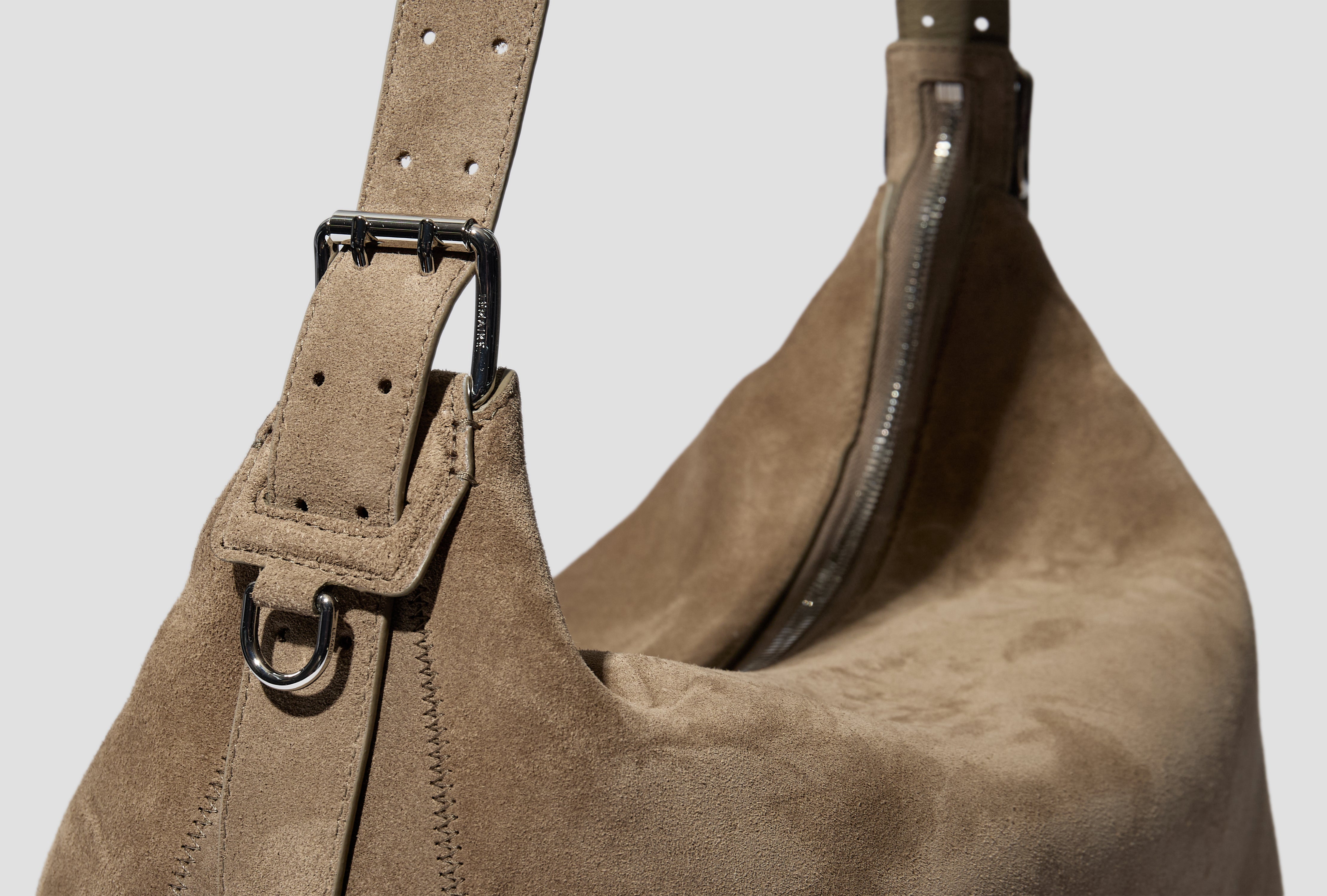 BELTED HOBO BAG - SUEDE LEATHER BG0189 LL0125 Brown