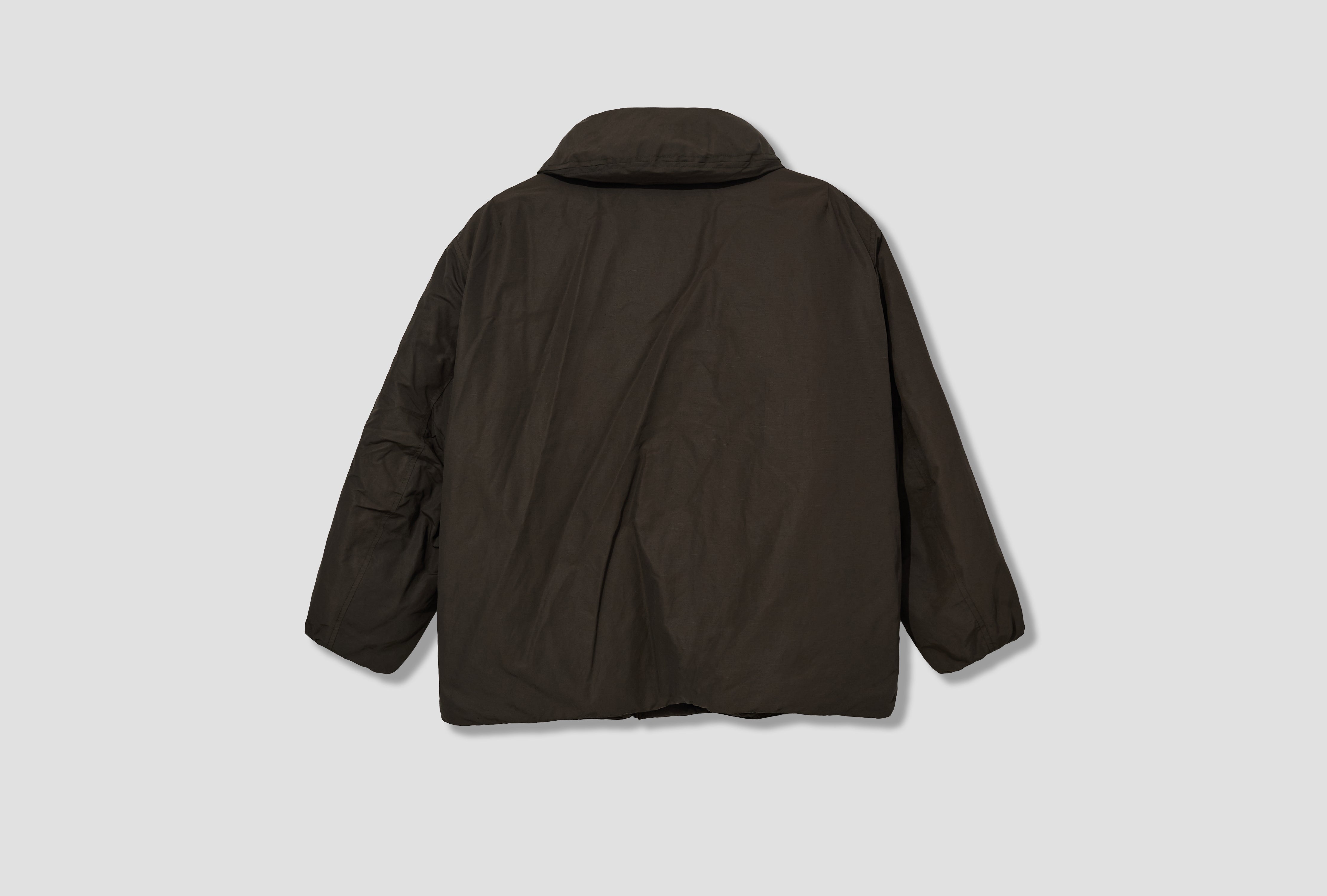 PUFFER BLOUSON - WATER REPELLENT POLYAMIDE LINEN COTTON OW1164 LF1019 Dark brown