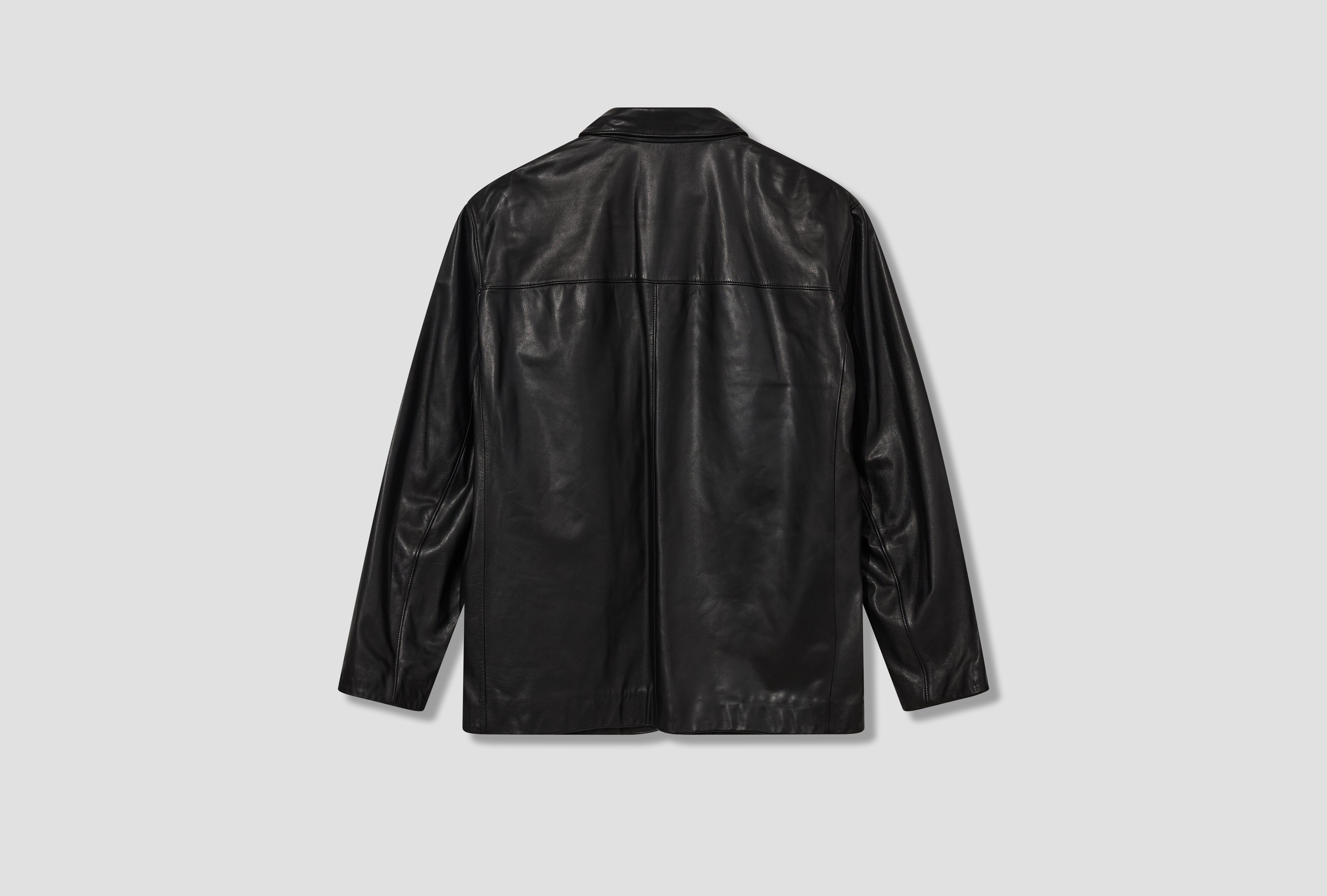 LEATHER SB JACKET - NAPPA LAMB OW1184 LL0142 Black