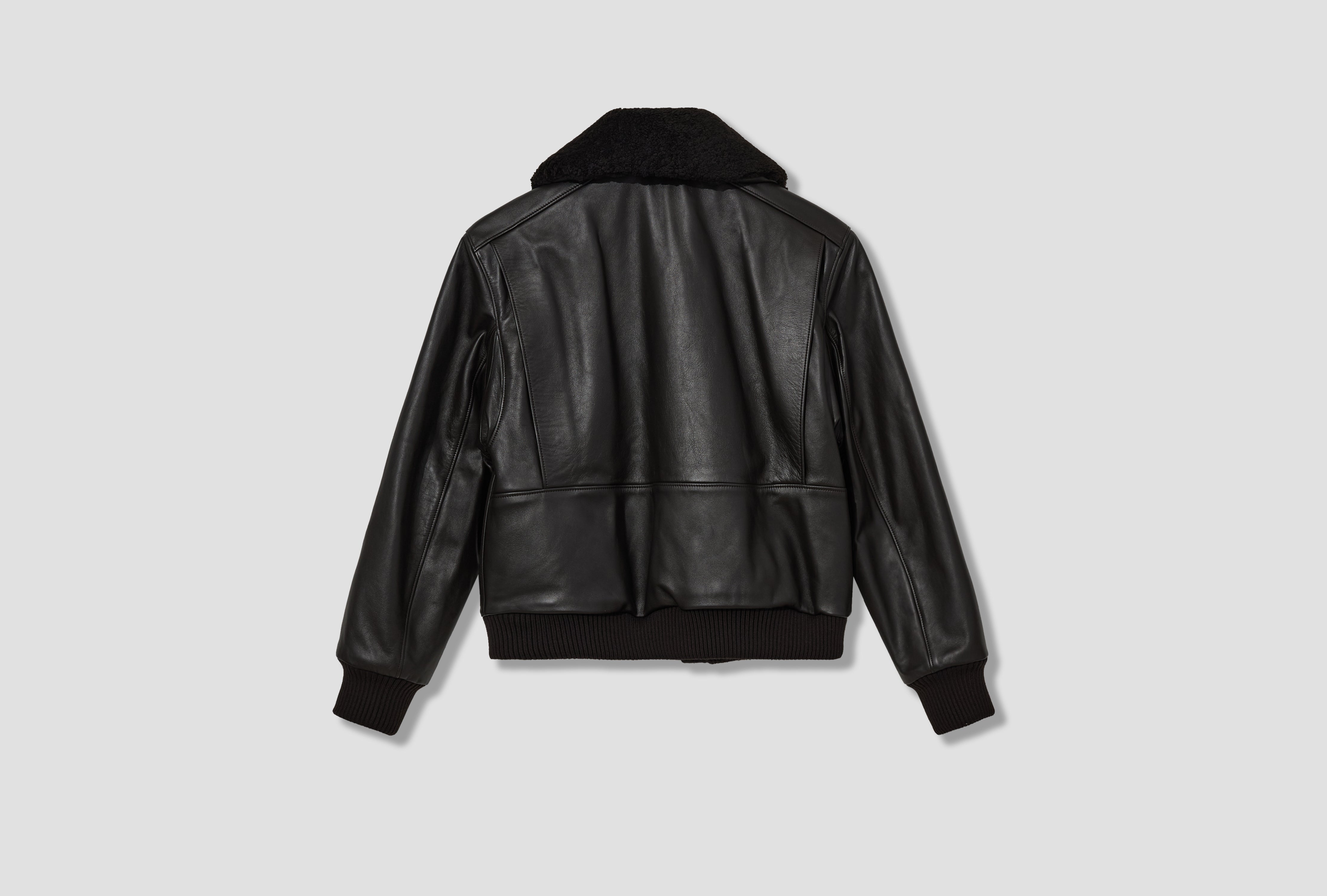 LEATHER BLOUSON - TUMBLED COW LEATHER OW1171 LL0145 Brown