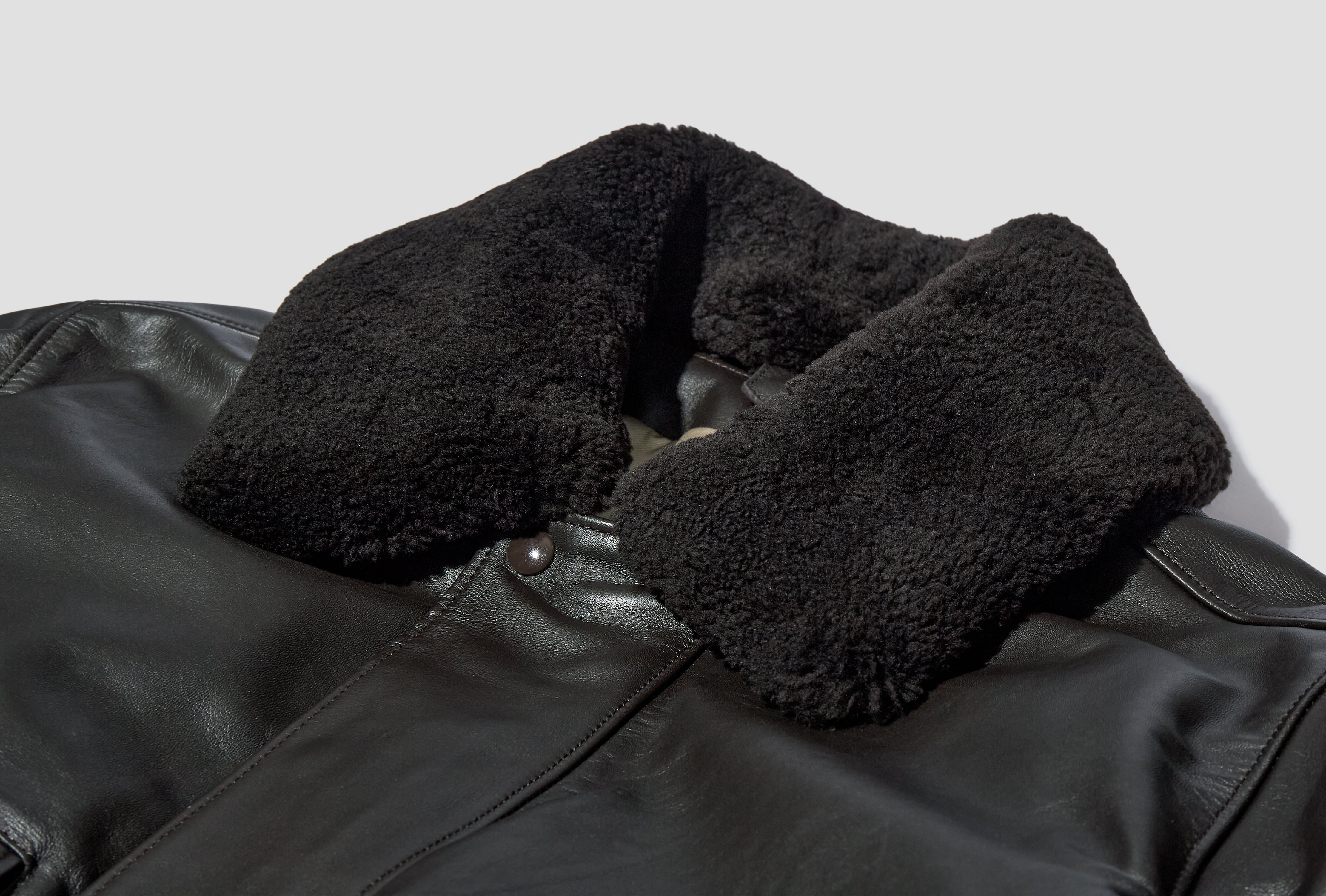 LEATHER BLOUSON - TUMBLED COW LEATHER OW1171 LL0145 Brown