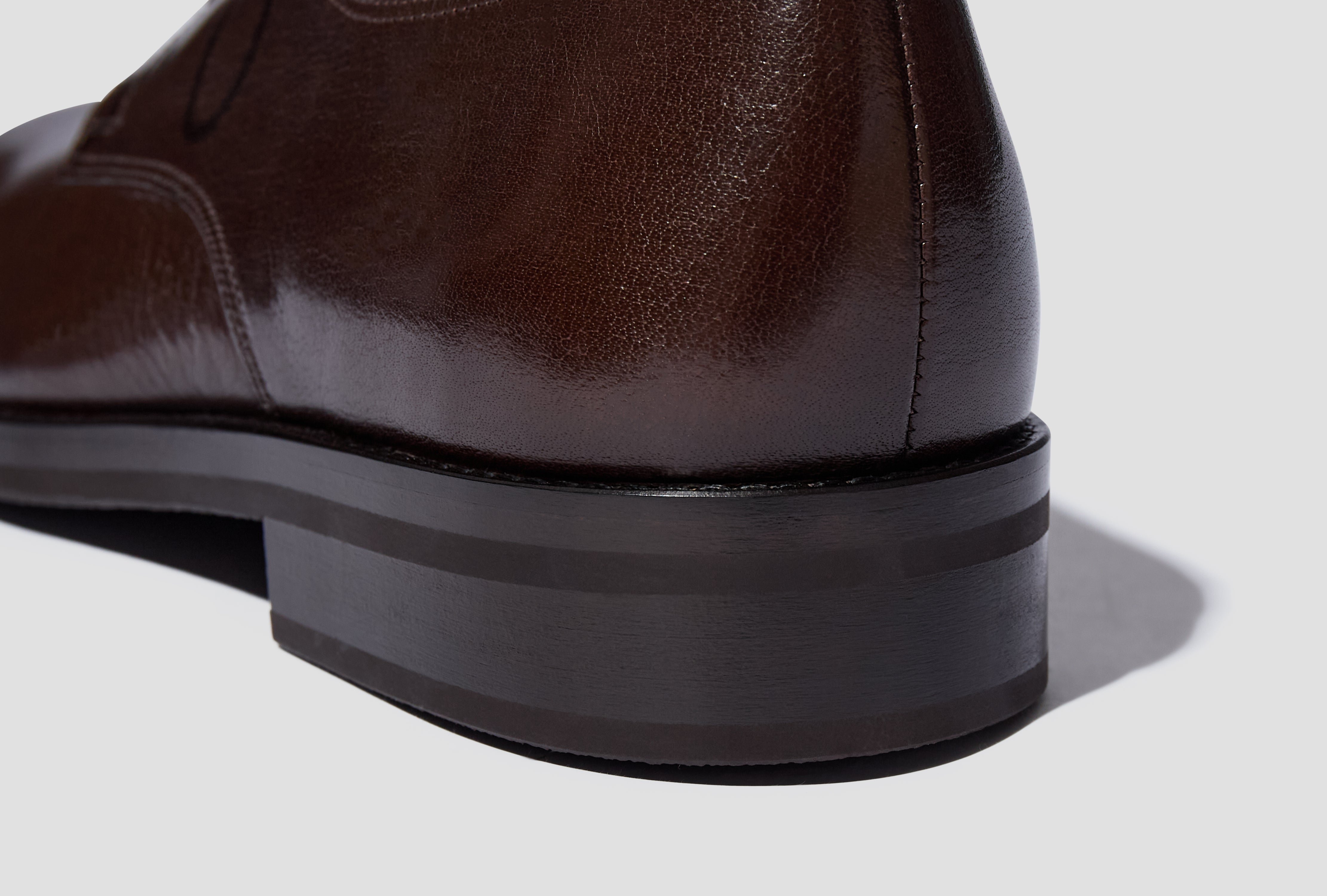 DERBIES - SHINY BUFFALO LEATHER FO0244 LL0042 Dark brown