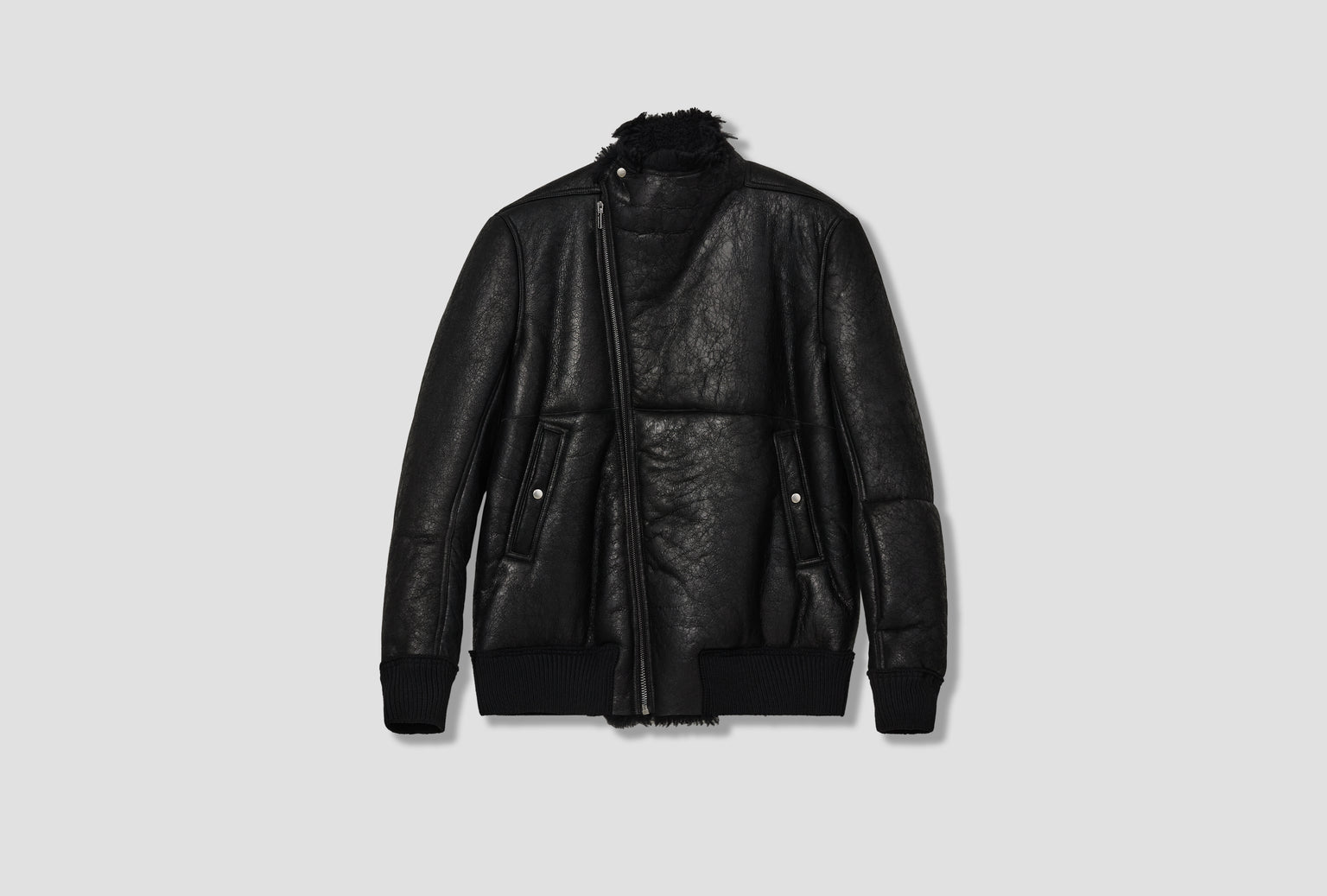 HOLLYWOOD FLIGHT - CURLY SHEARLING / BLACK RU02E1760 LSHC
