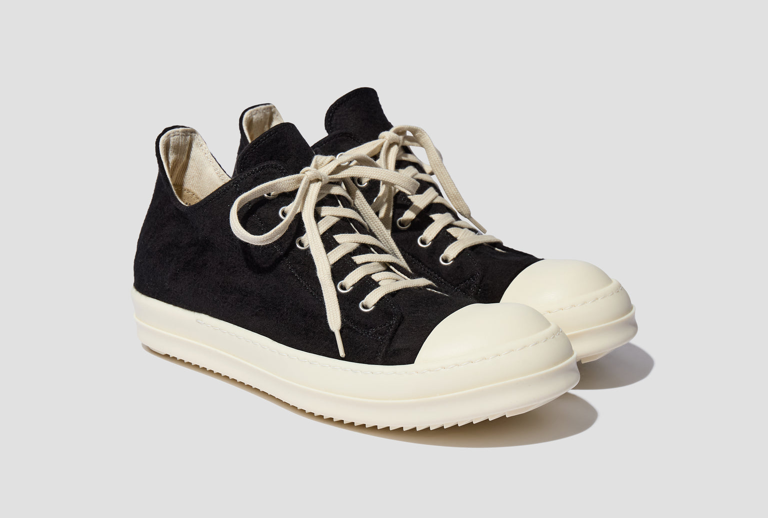 LOW SNEAKS - BRUSHED COTTON / BLACK/MILK/MILK DU02E7802 BMO