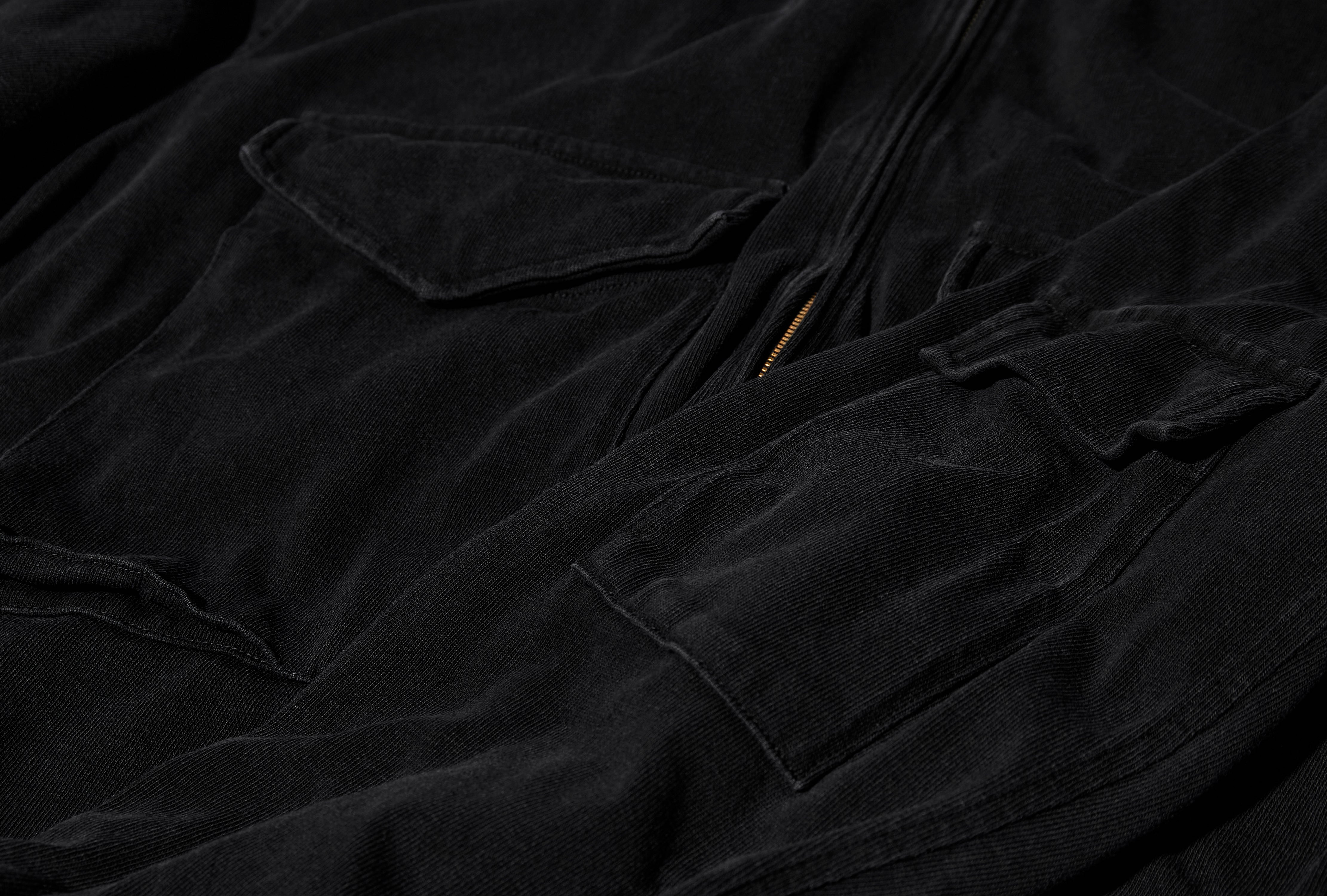 COTTON JERSEY G8 JACKET C03-05005 Black