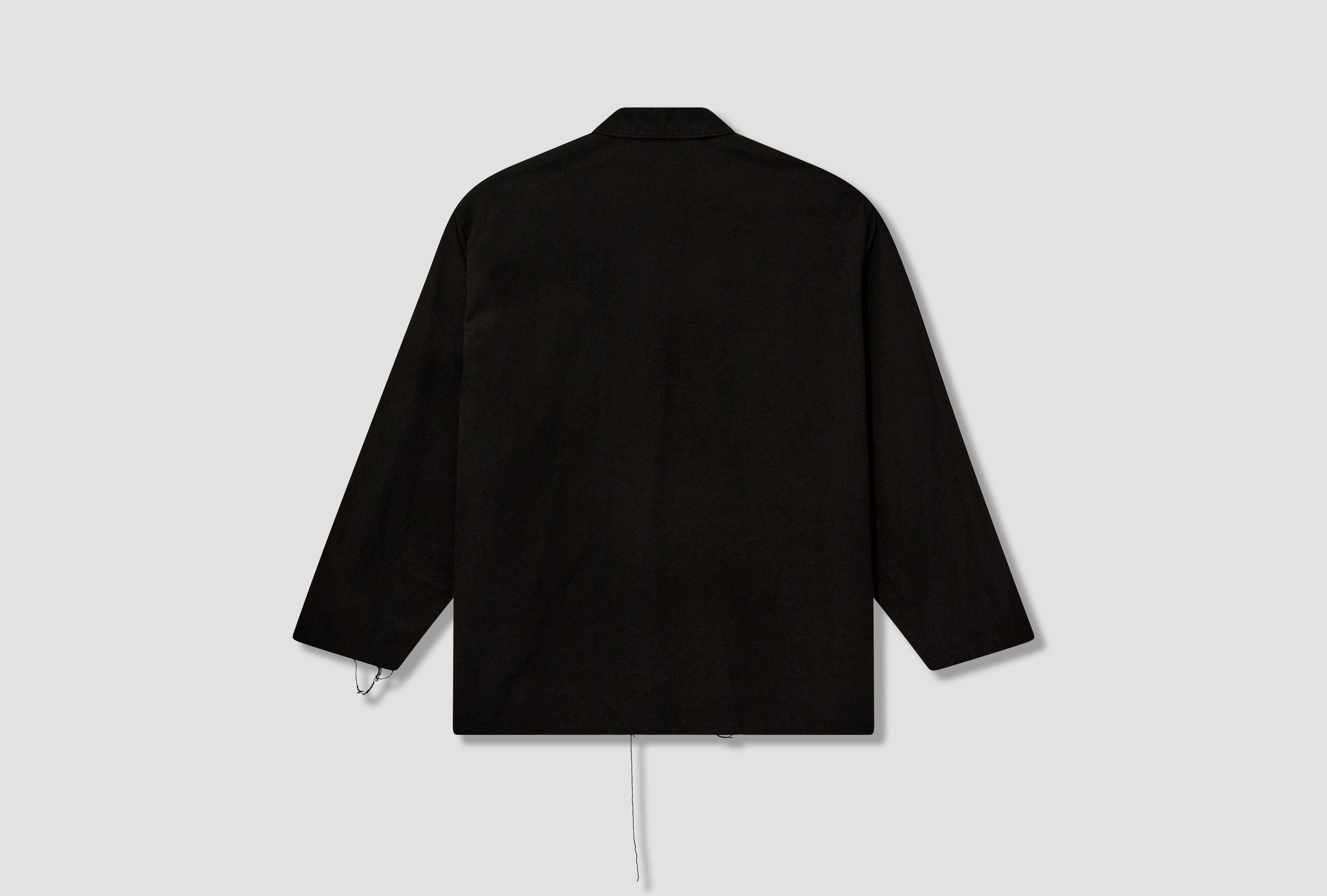 COTTON FLANNEL SHIRT JACKET C03-02002 Black