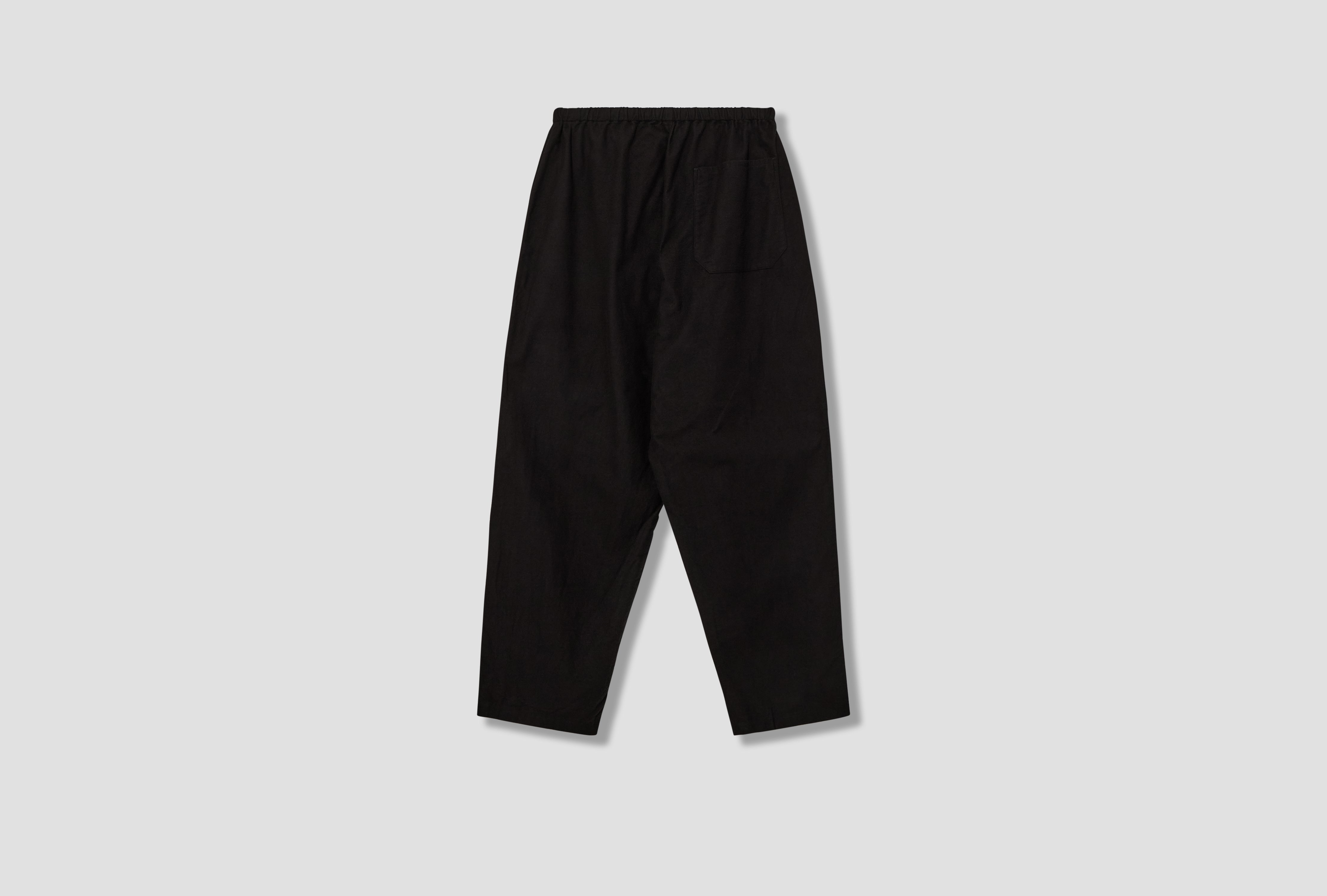 COTTON FLANNEL TAPERED PANTS C03-03024 Black