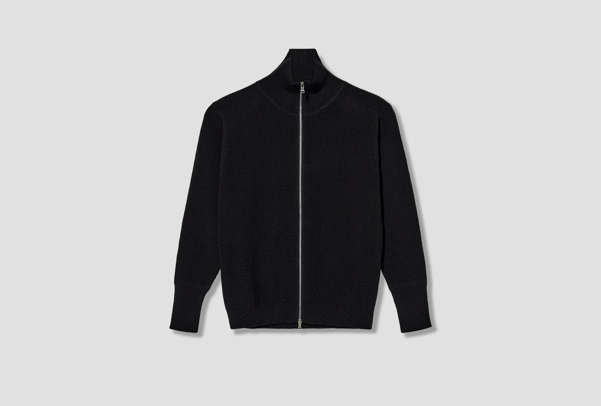 SAILOR FULL-ZIP - 7 GAUGE / SIGNATURE YARN Black