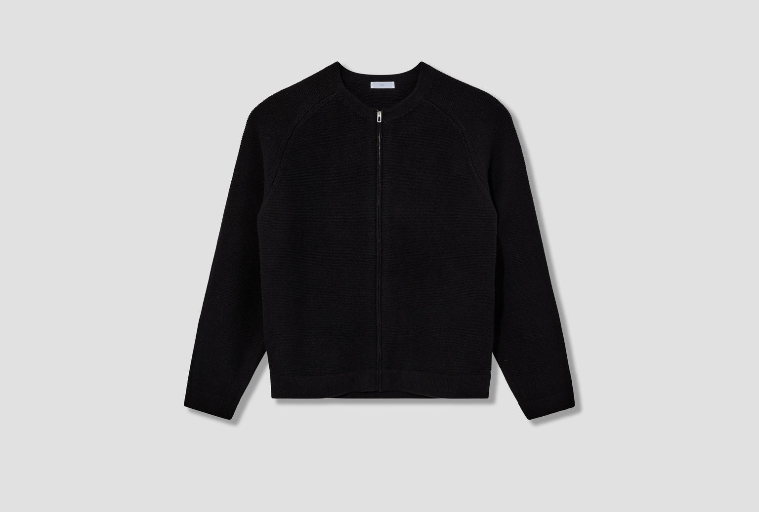 WOOL LINK ZIP CARDIGAN LW1430 Black