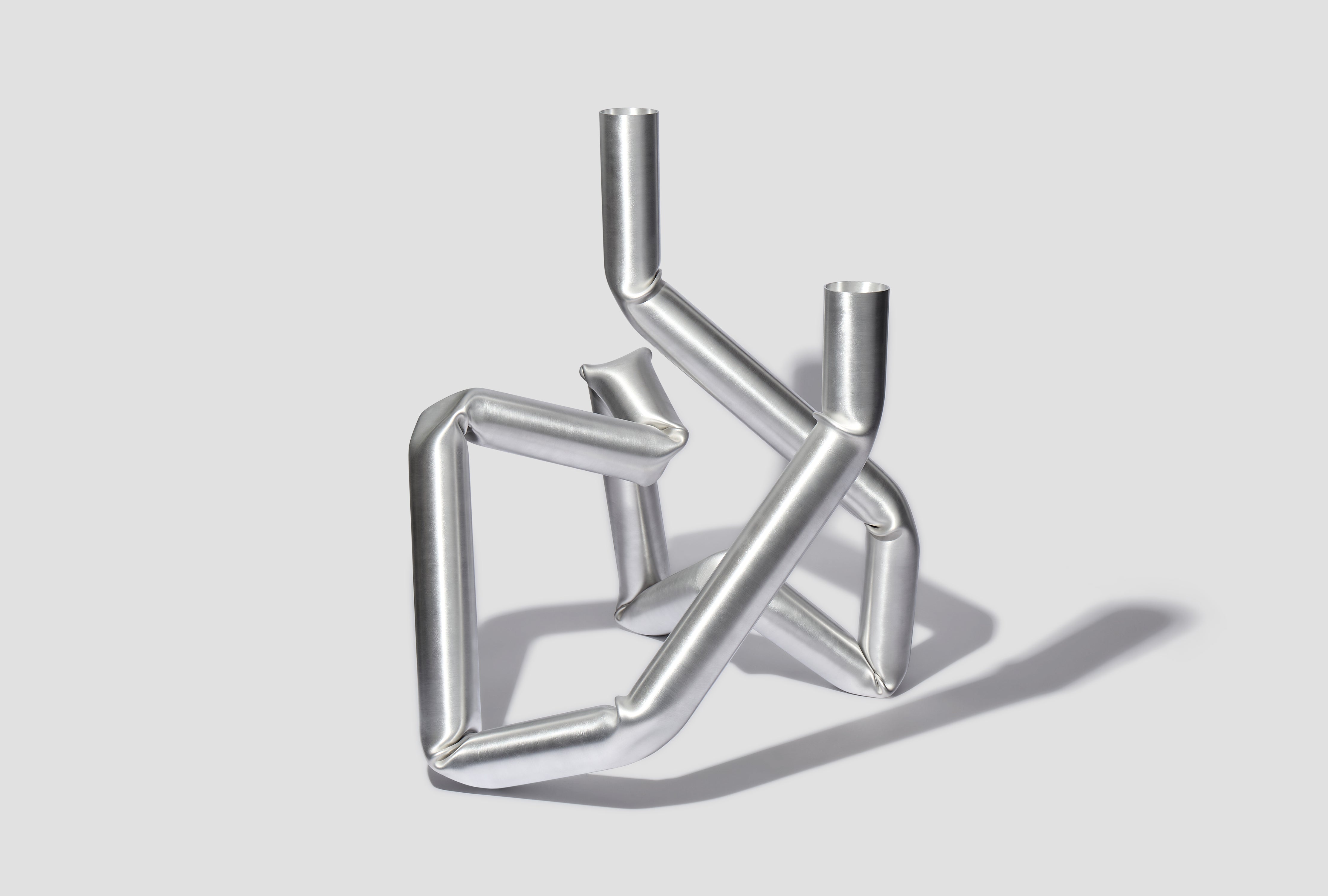 PENNONI CANDELABRA 901 - BRUSHED ALUMINIUM