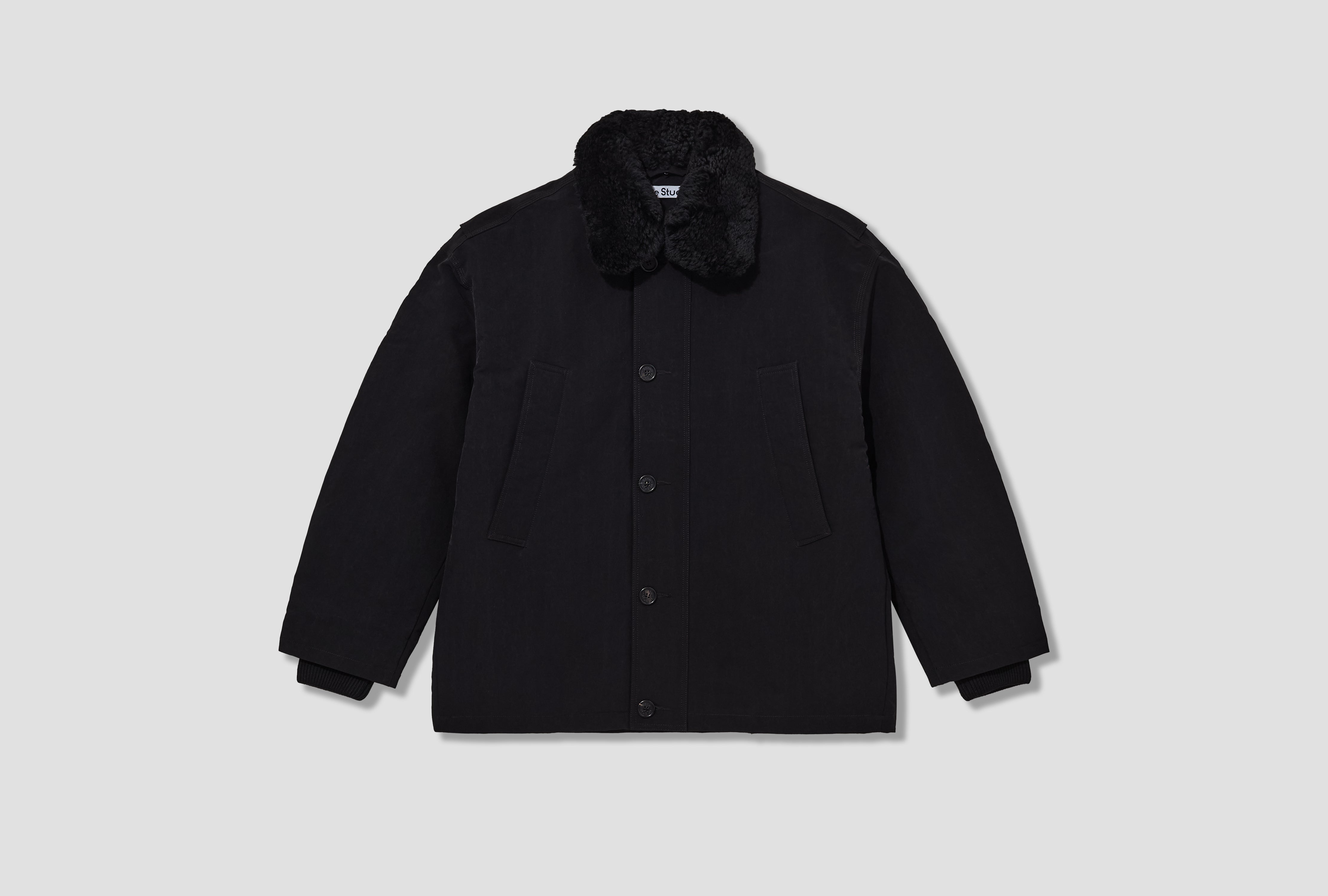 OMANTI CHAMOIS HAND PEACHED NYLON B90827 Black