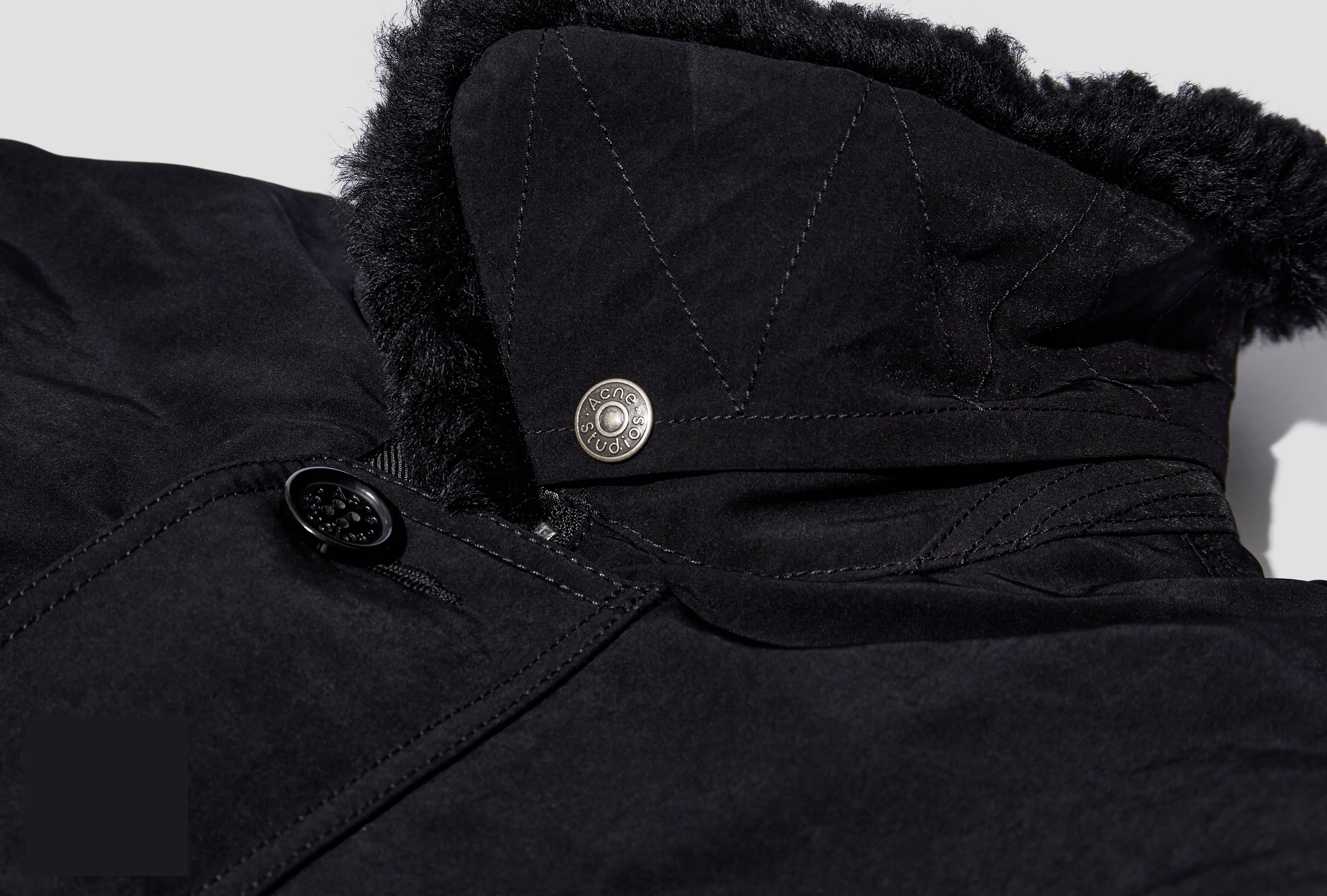 OMANTI CHAMOIS HAND PEACHED NYLON B90827 Black