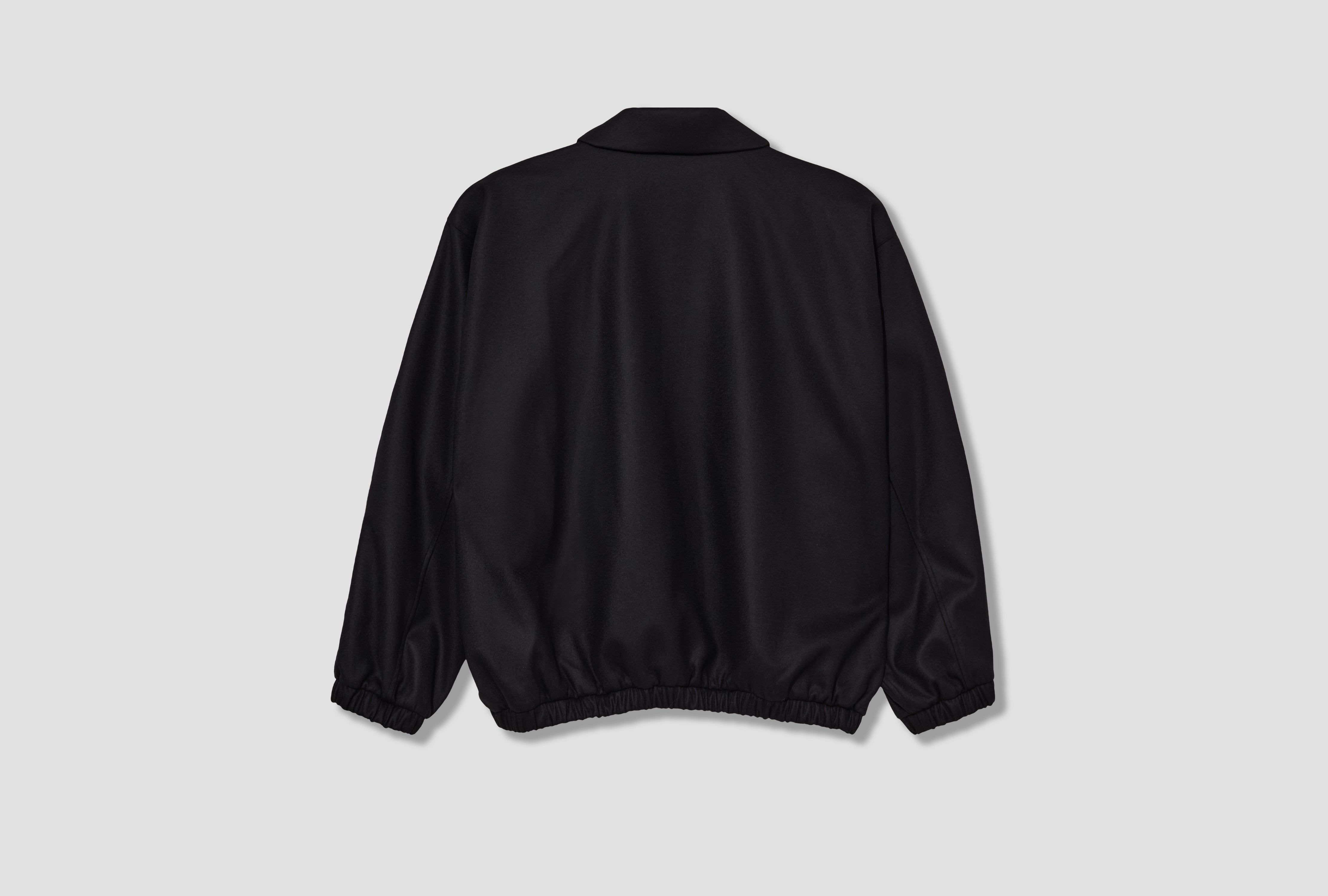 MELTON OVERSIZED ZIP JACKET ST.1226 Black