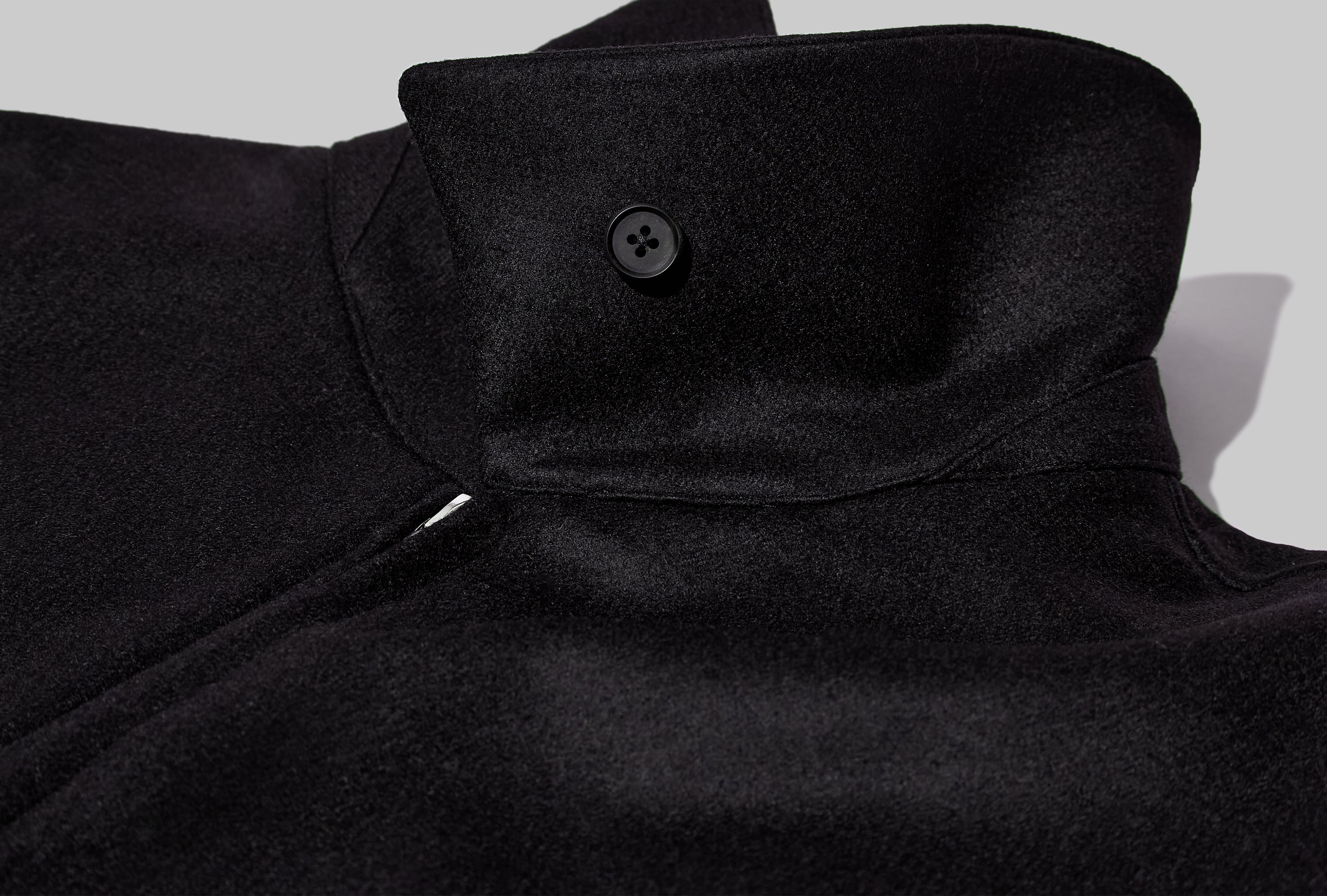 MELTON OVERSIZED ZIP JACKET ST.1226 Black