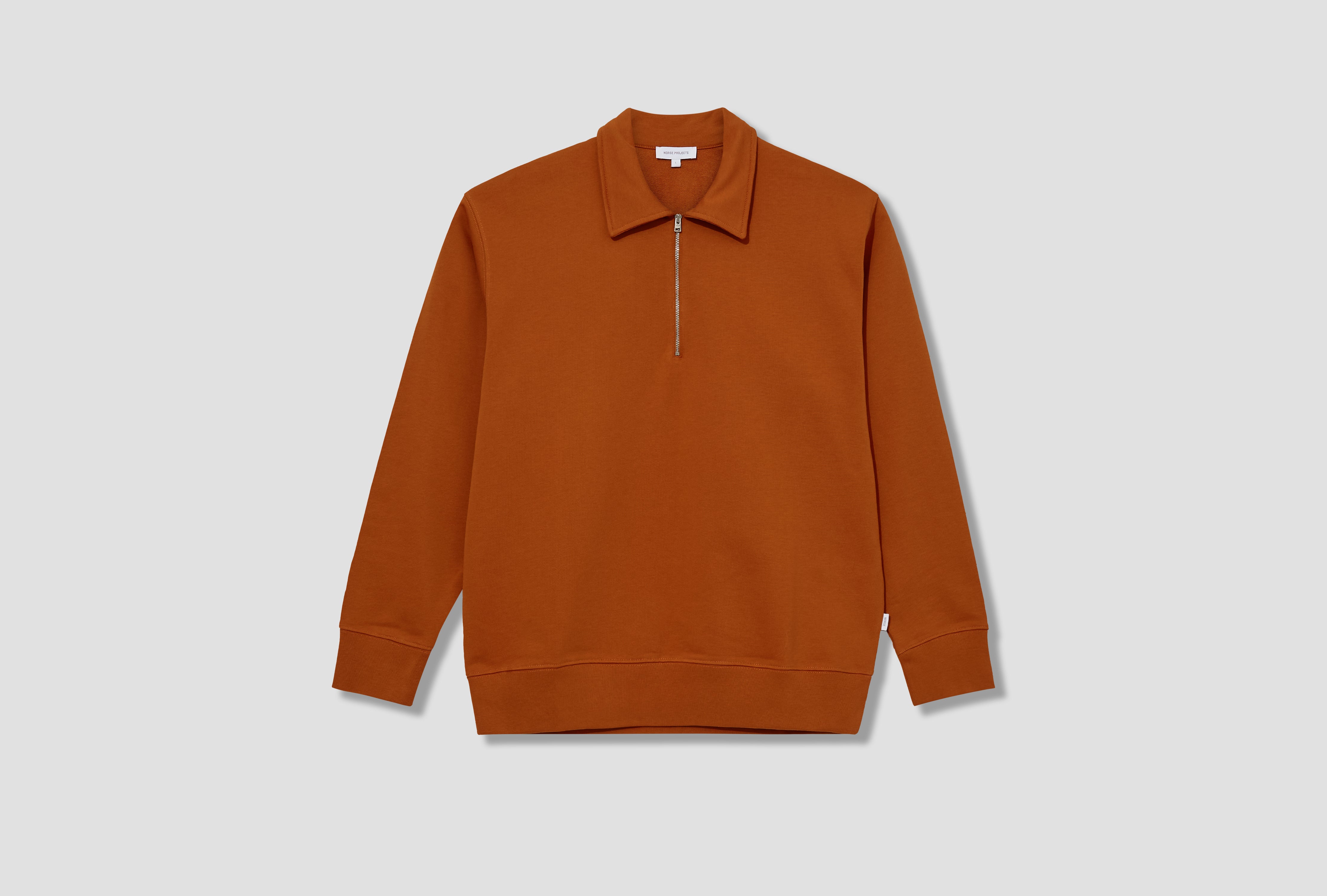 NORSE STANDARD HALF ZIP SWEATSHIRT N20-1386 Orange