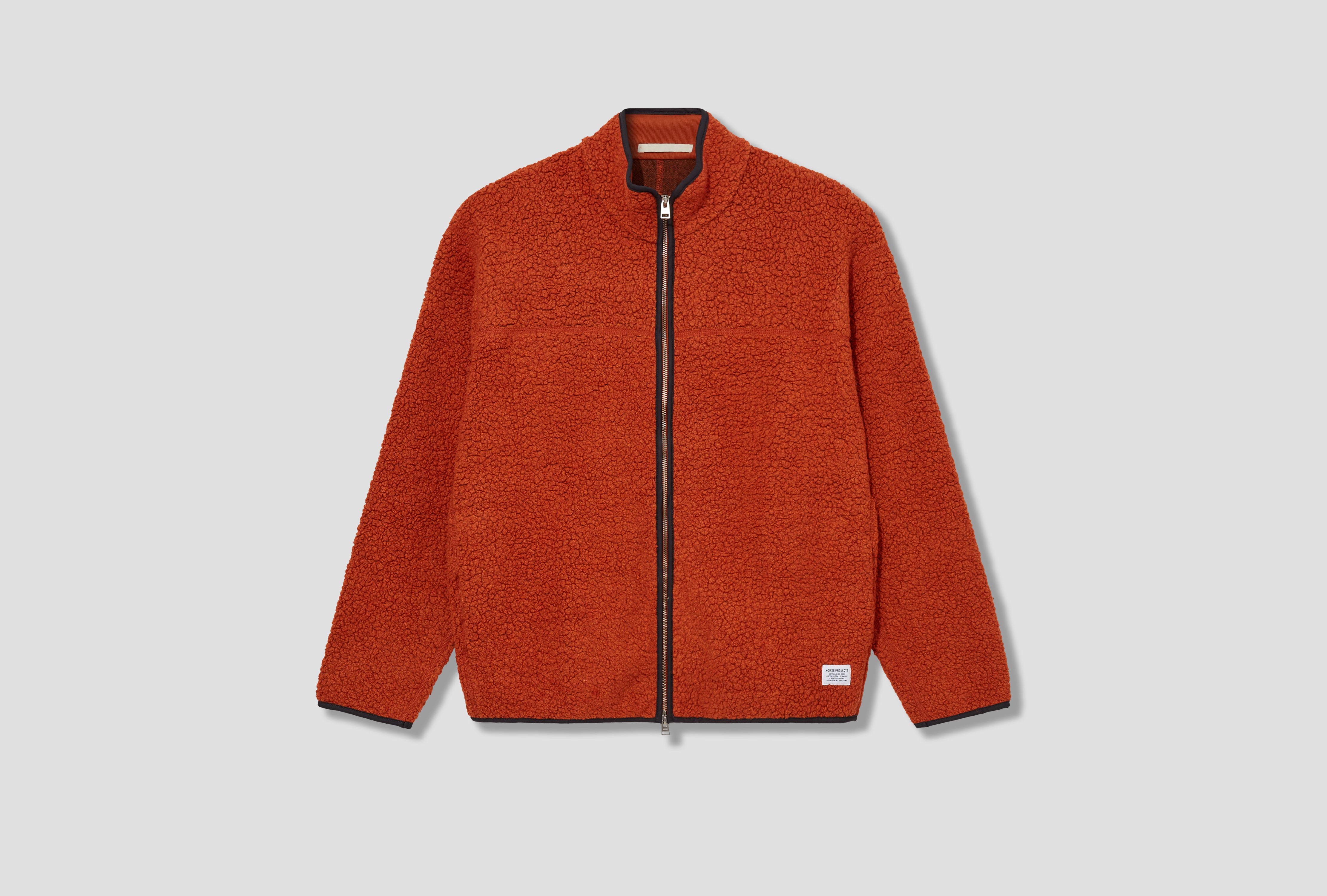 BJORN SHERPA WOOL FLEECE JACKET N55-0646 Orange
