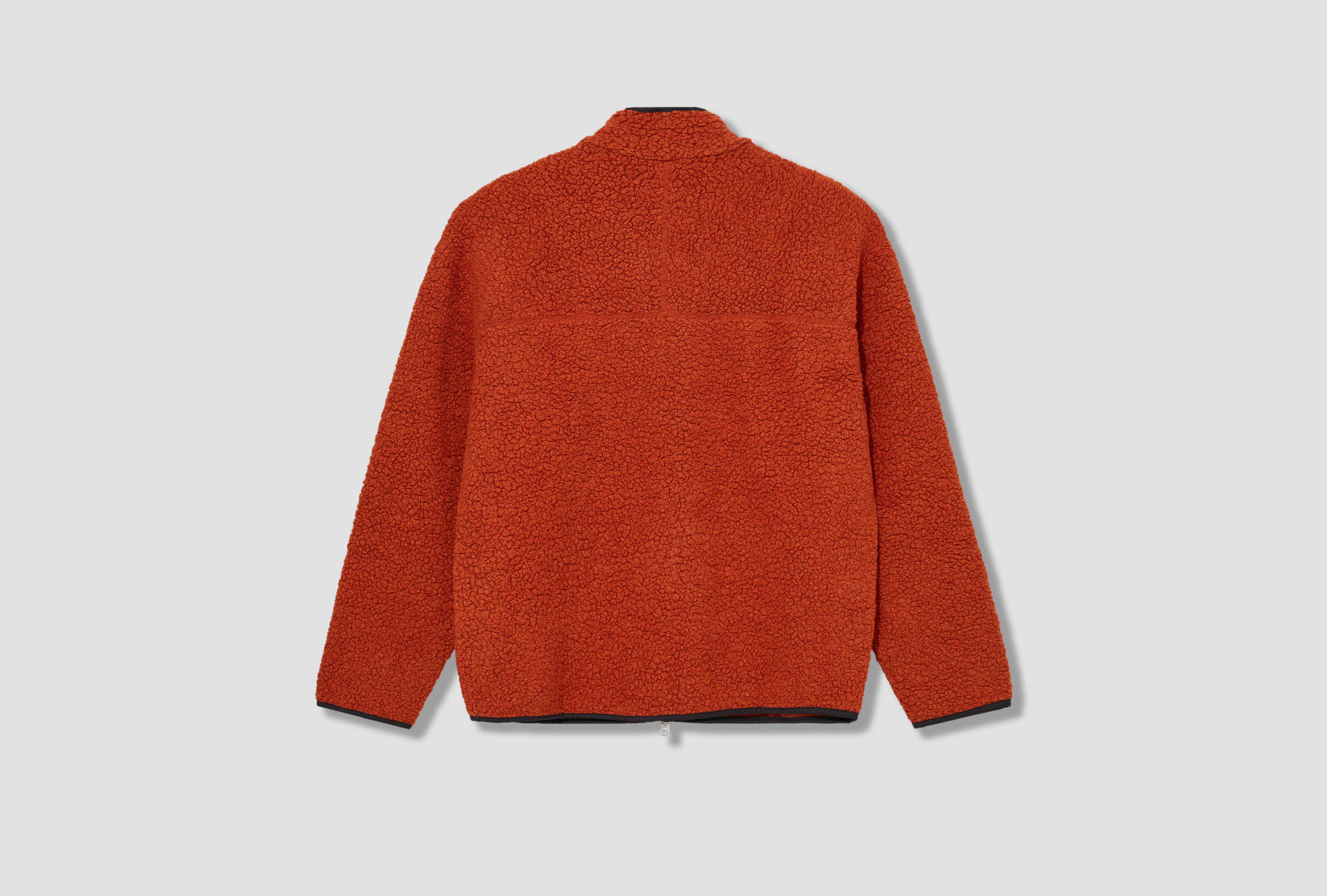 BJORN SHERPA WOOL FLEECE JACKET N55-0646 Orange