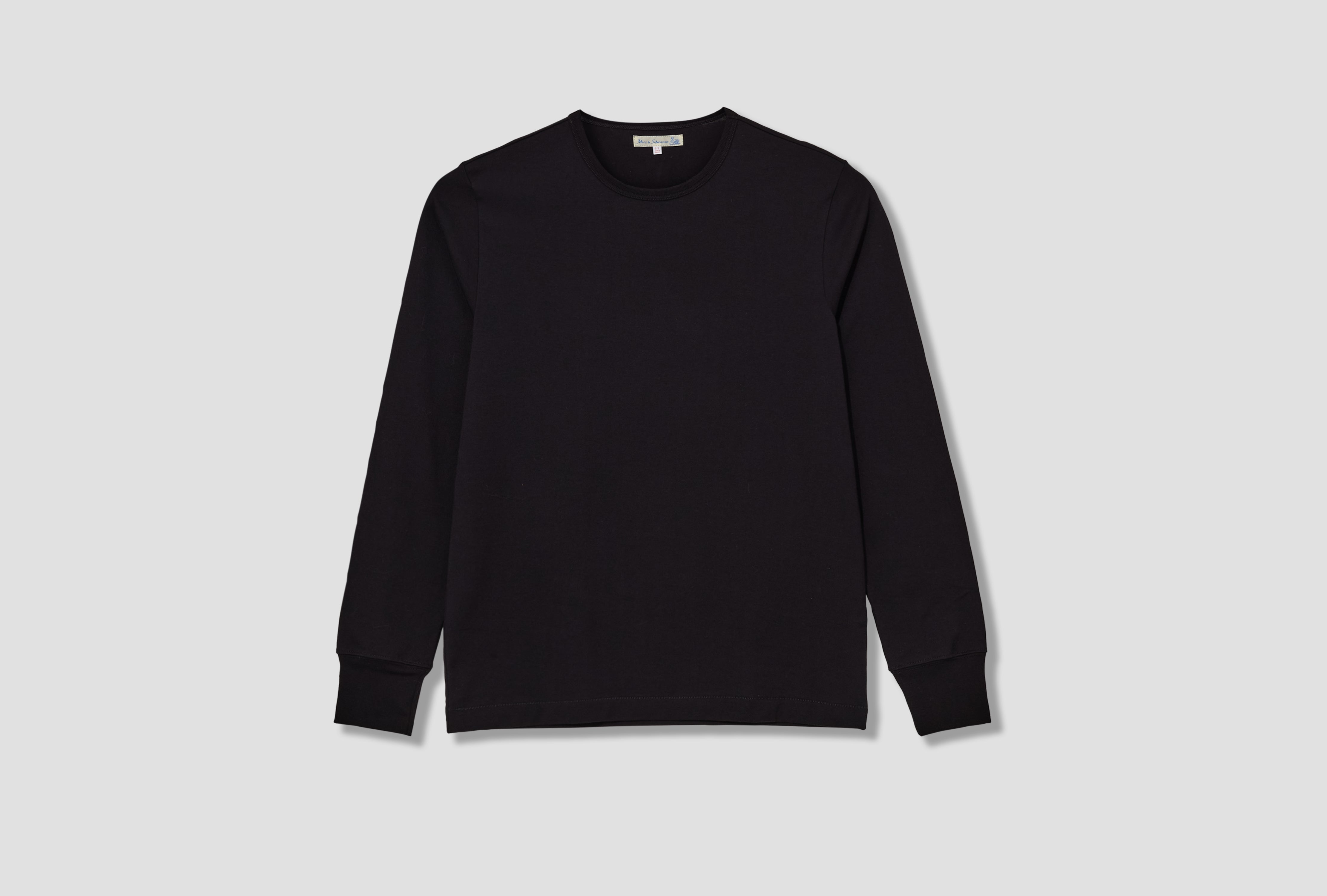2M15LS VINTAGE MACHINE REFINED LONGSLEEVE - 6,8OZ/SQ.YD. / CLASSIC FIT Black