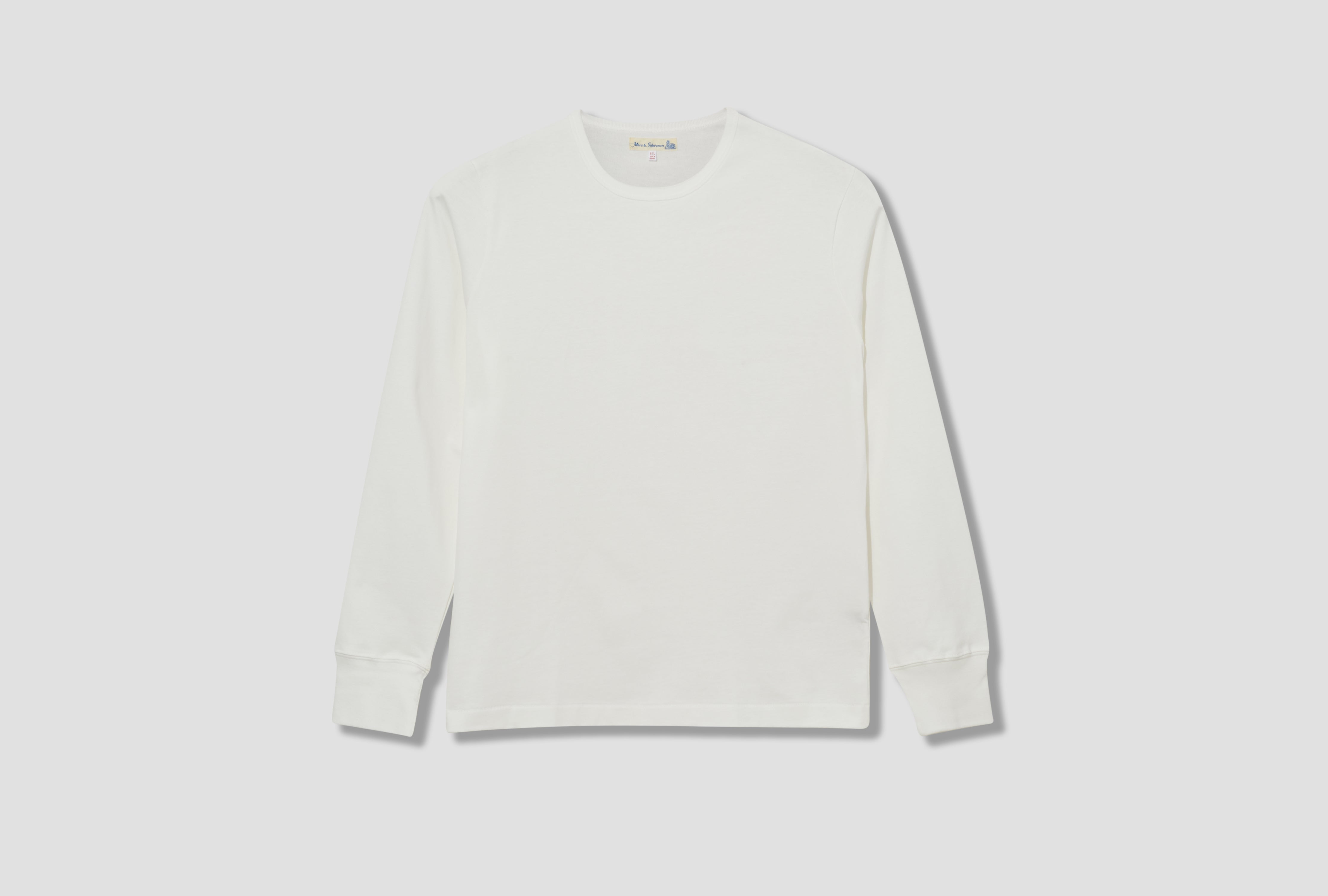 2M15LS VINTAGE MACHINE REFINED LONGSLEEVE - 6,8OZ/SQ.YD. / CLASSIC FIT White