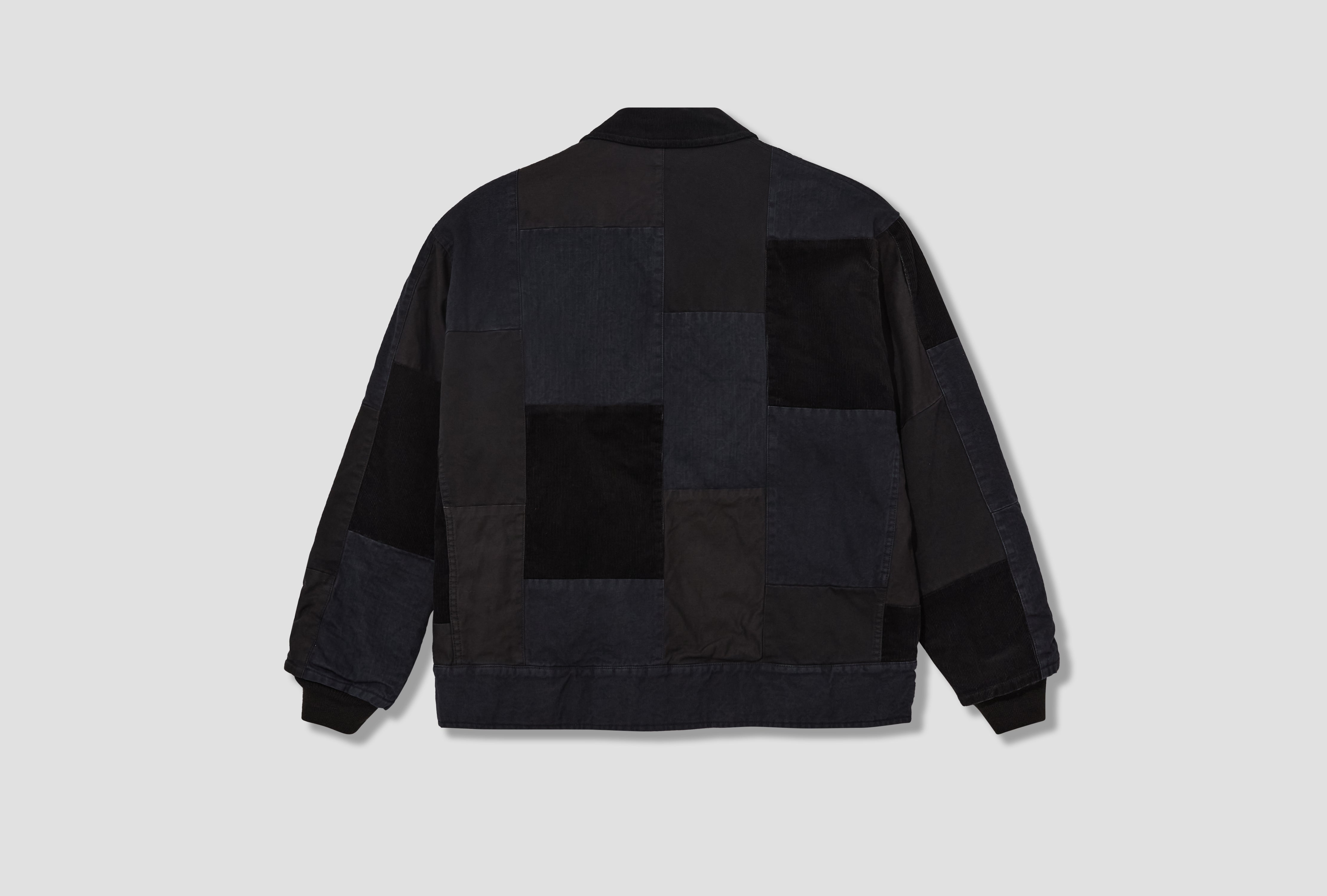 COTTON OXFORD X MULTI FABRICS MIX GARMENT TREATED HP-J021-W25 Black