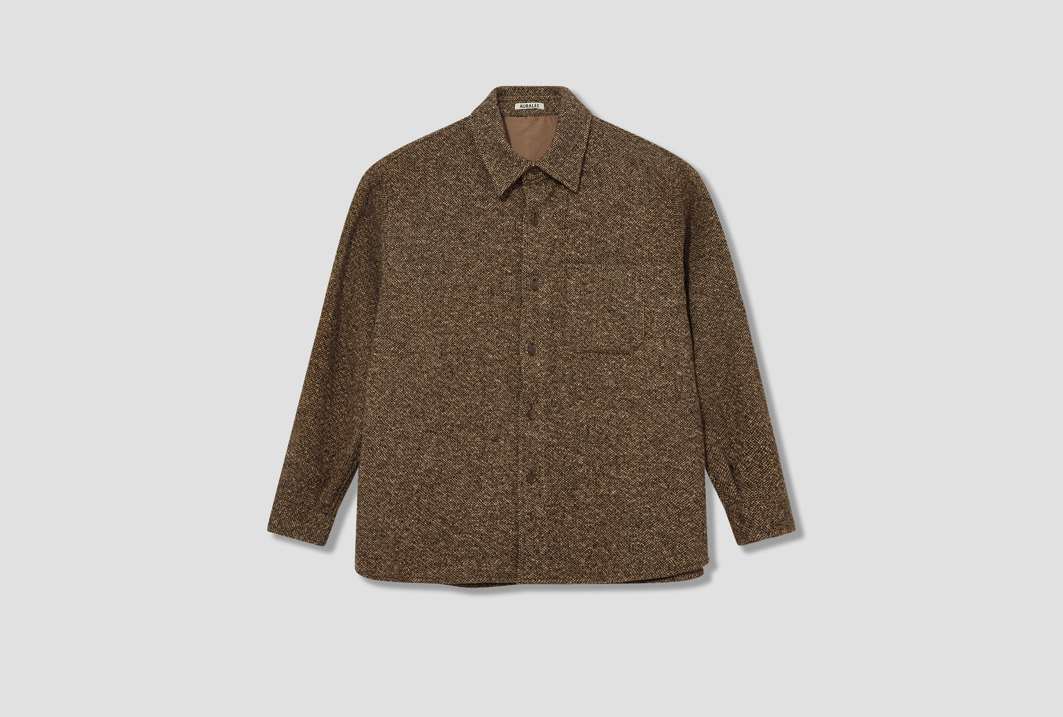 HOMESPUN TWEED SHIRT BLOUSON A25AB02HT Brown